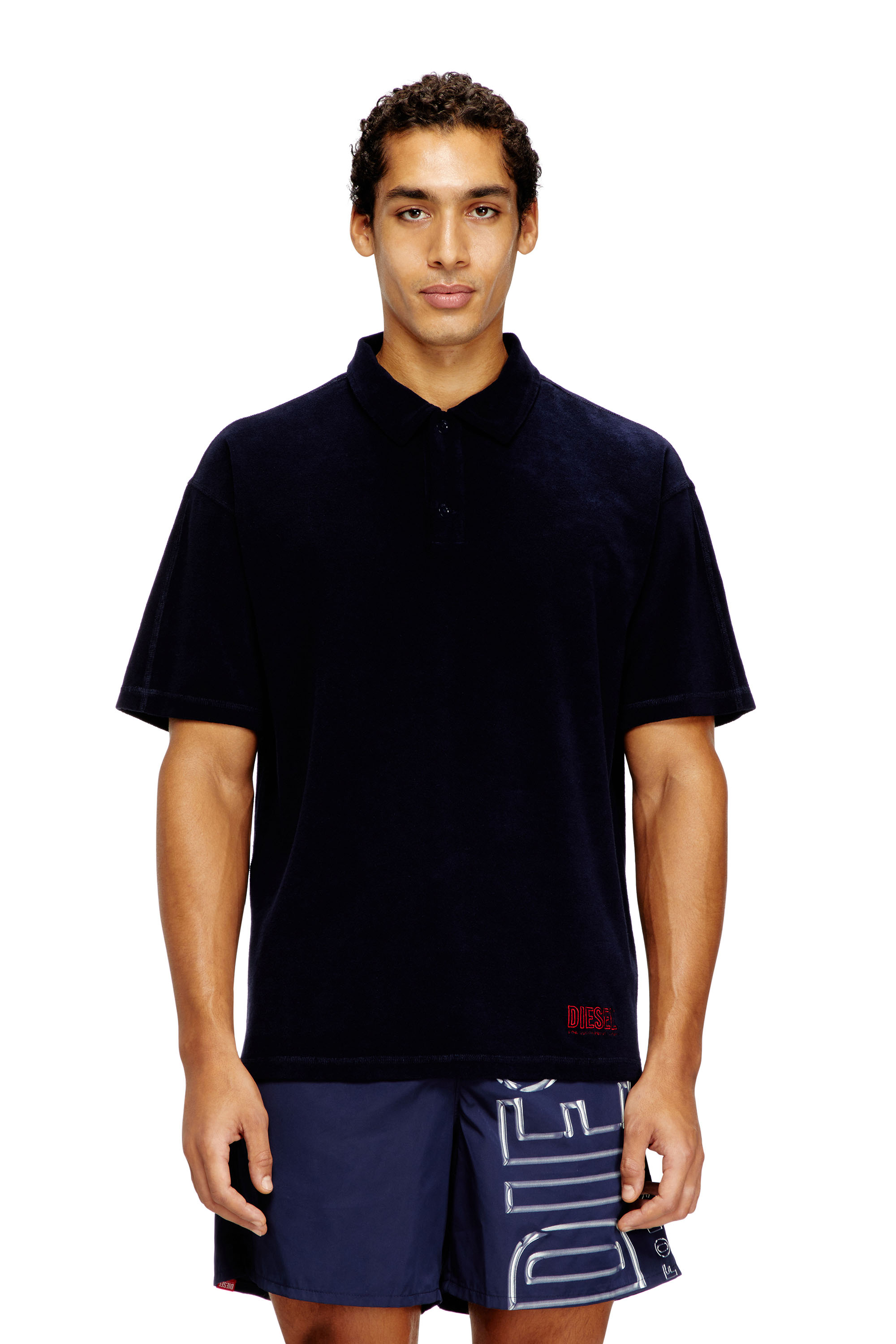 Diesel - JOSHUA-D-CORE, Man's Towelling cotton polo shirt in null - 1