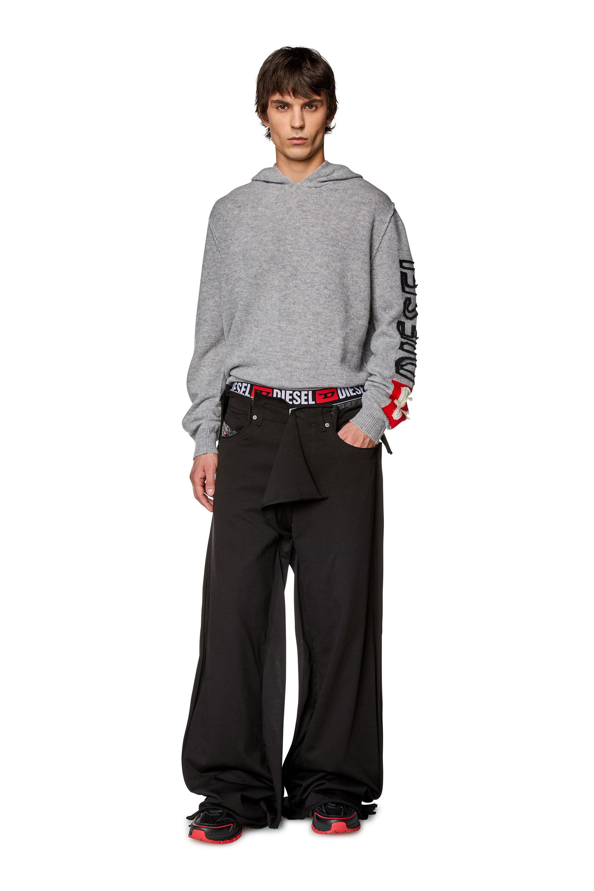 Diesel - Straight Jeans D-Rise 0HLAB, Black/Dark grey - Image 2