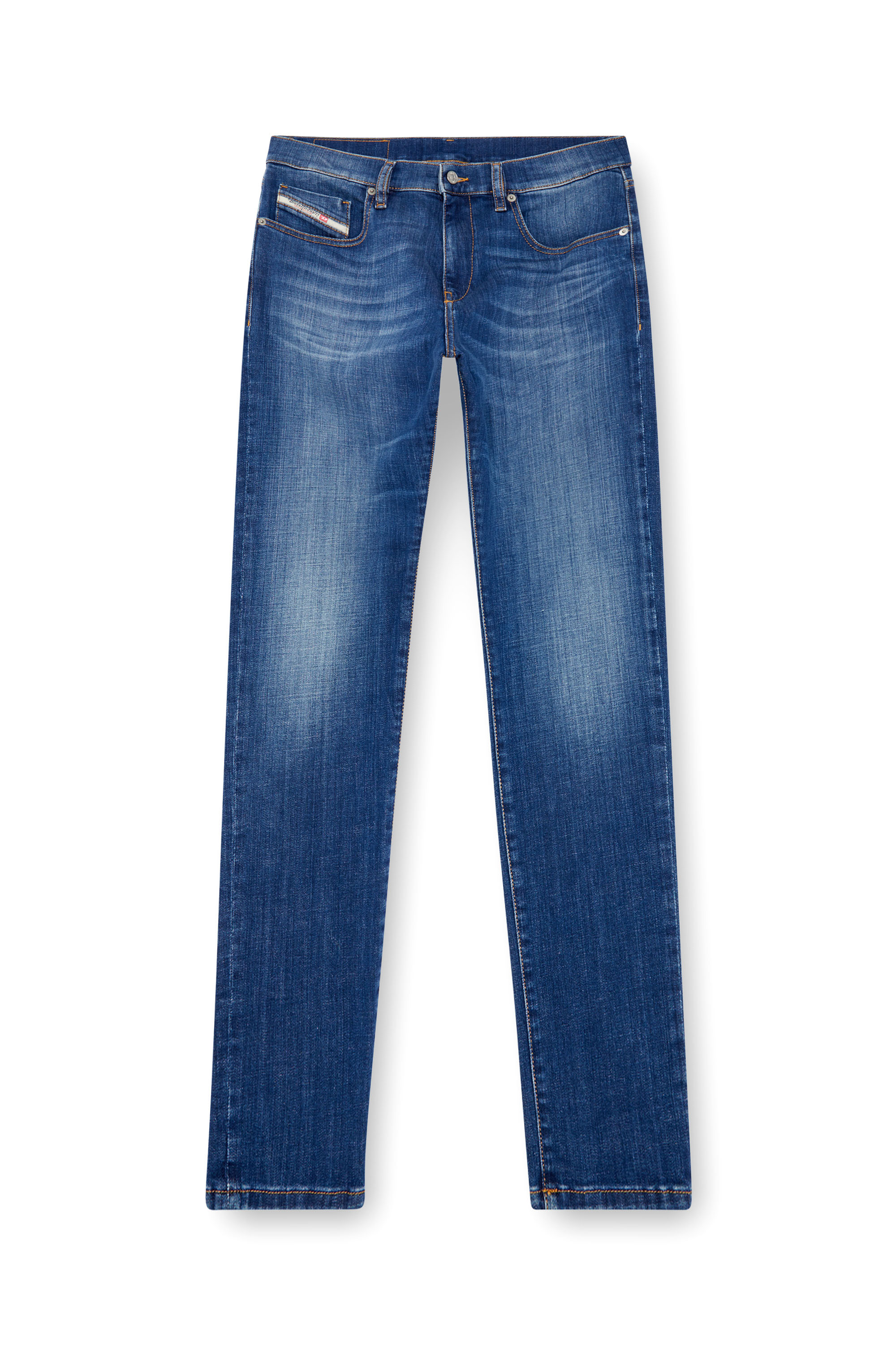 Diesel - Man Slim Jeans 2019 D-Strukt 09K04, Medium blue - Image 5