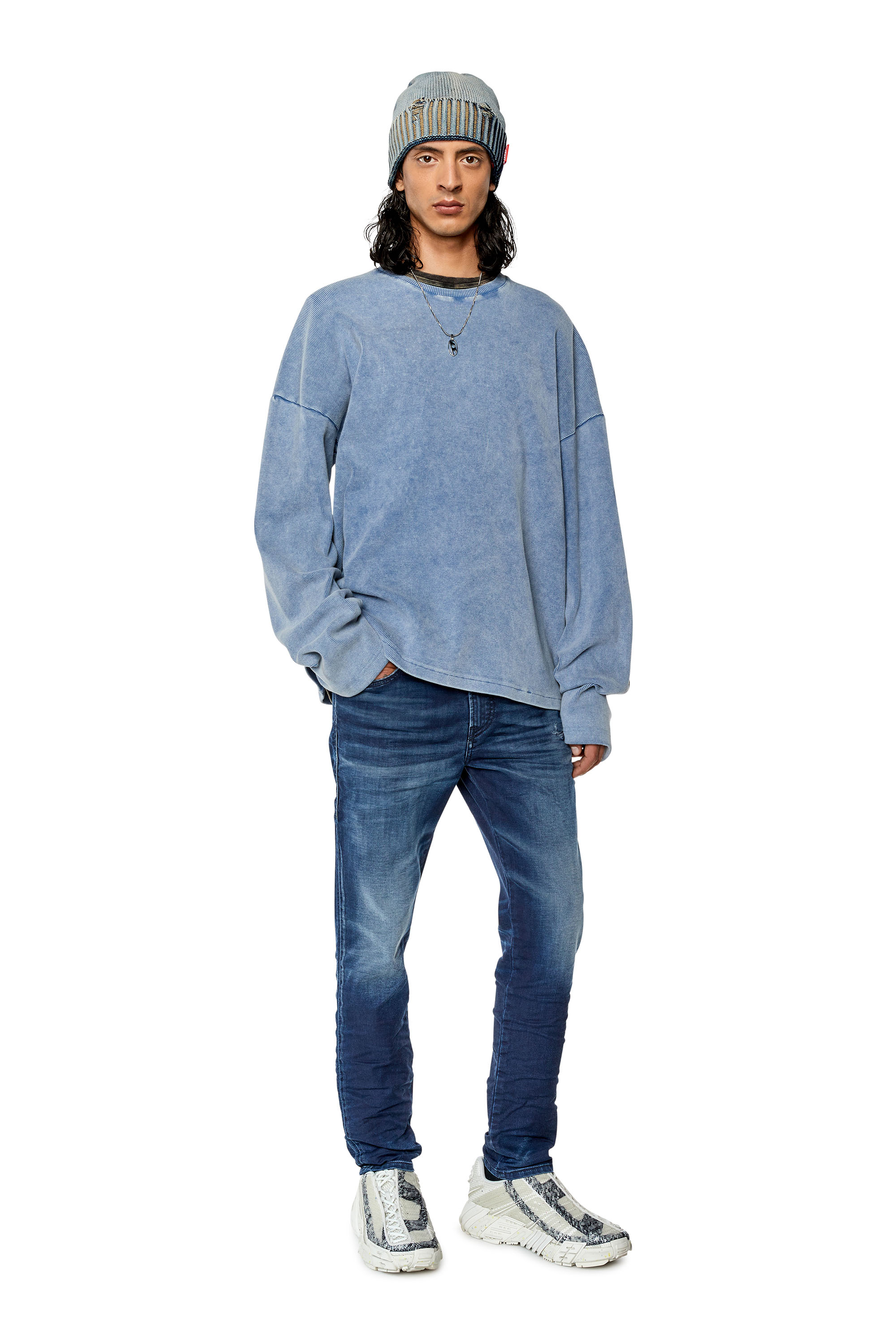 Diesel - Slim E-Spender JoggJeans® 068FQ, Dark Blue - Image 4