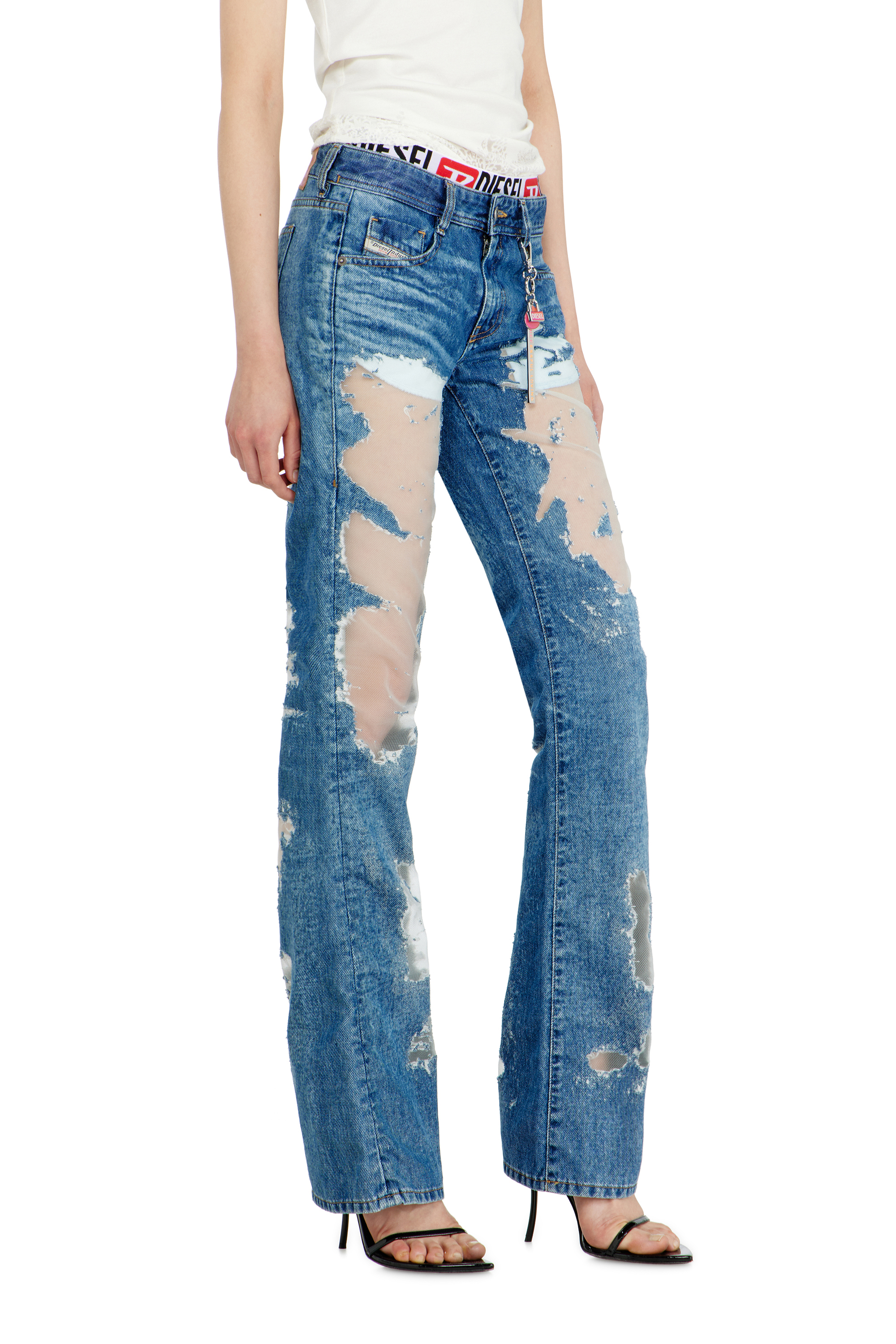 Diesel - Woman's Bootcut Jeans 1969 D-Ebbey 068ZH, Medium blue - 4