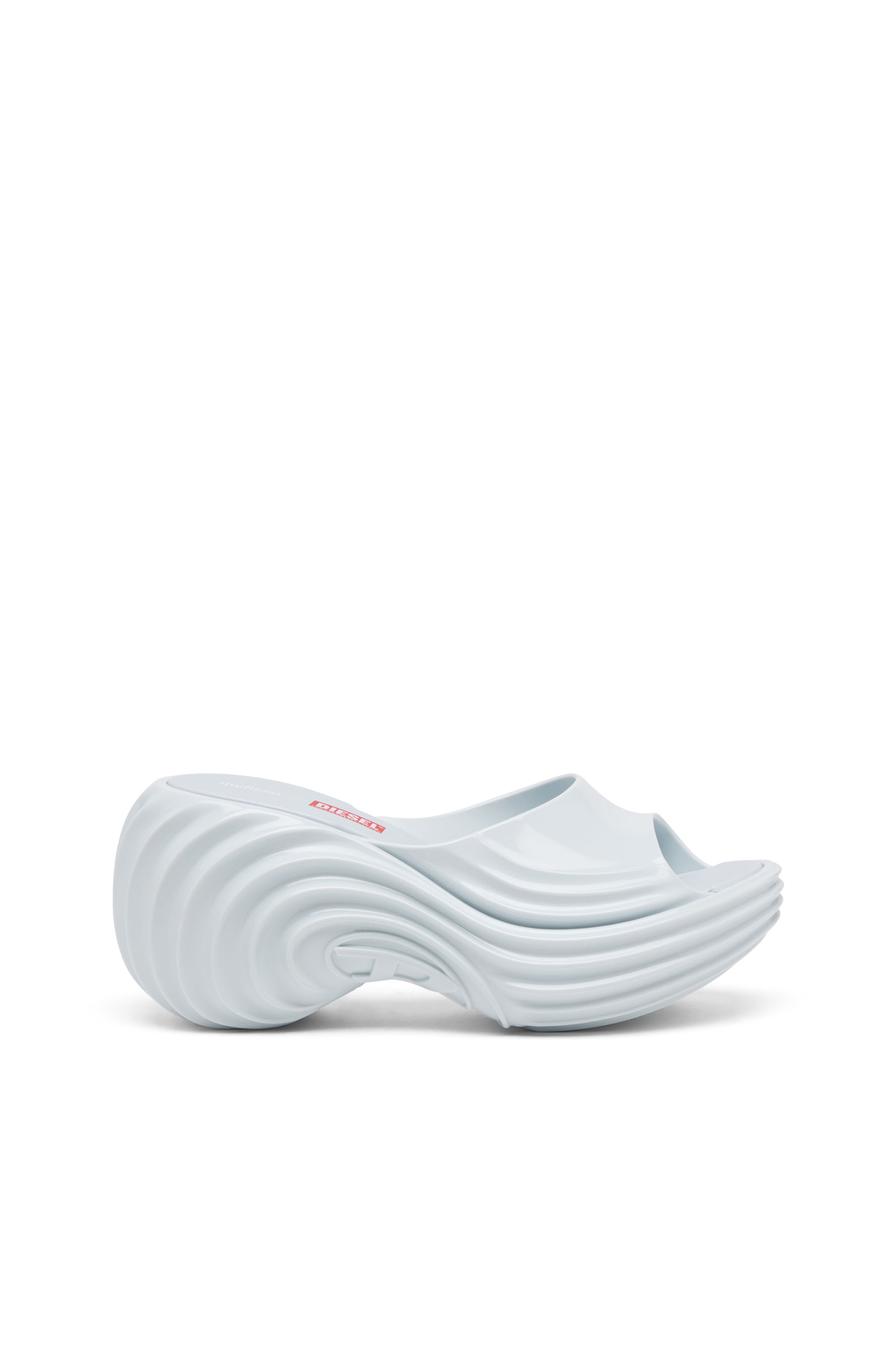 MELISSA QUANTUM PLATFORM, Light Blue Diesel - MELISSA QUANTUM PLATFORM, Woman's Platform mule in Melflex® in Light Blue - 1