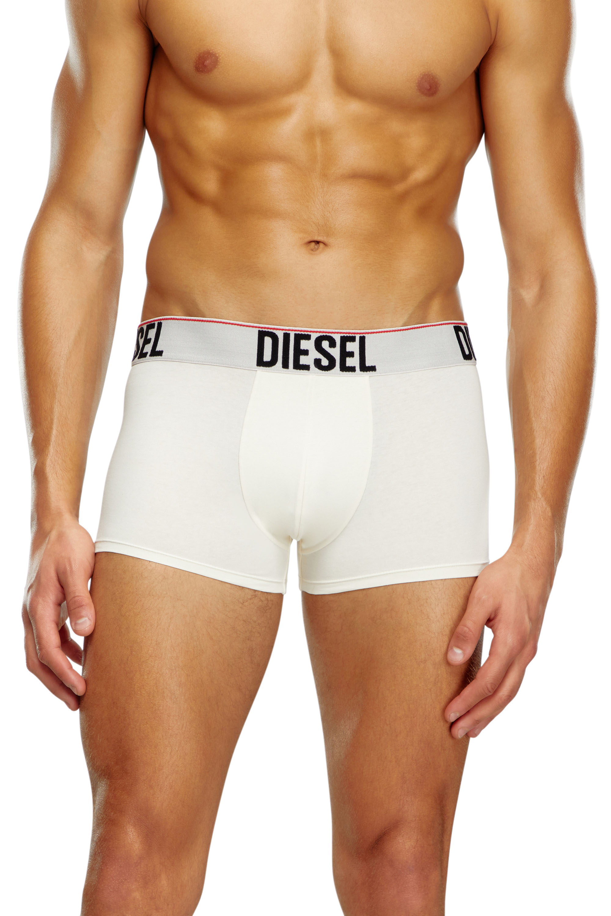 Diesel - UMBX-DAMIENTHREEPACK, Man Three-pack boxer briefs with tonal waist in White - Image 2