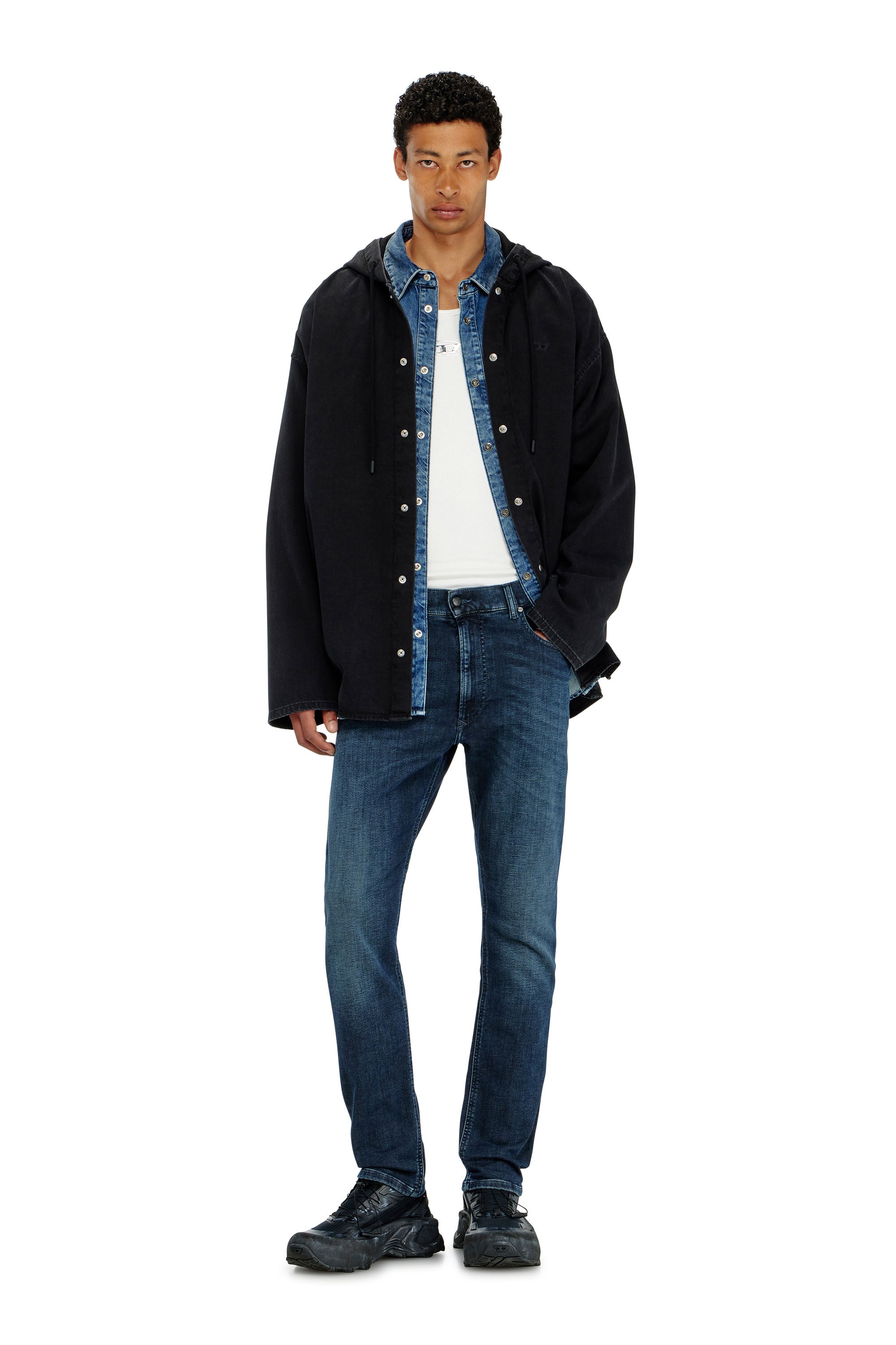 Diesel - Man's Regular 2032 D-Krooley-BW Joggjeans&reg; 09P94, Dark Blue - 2