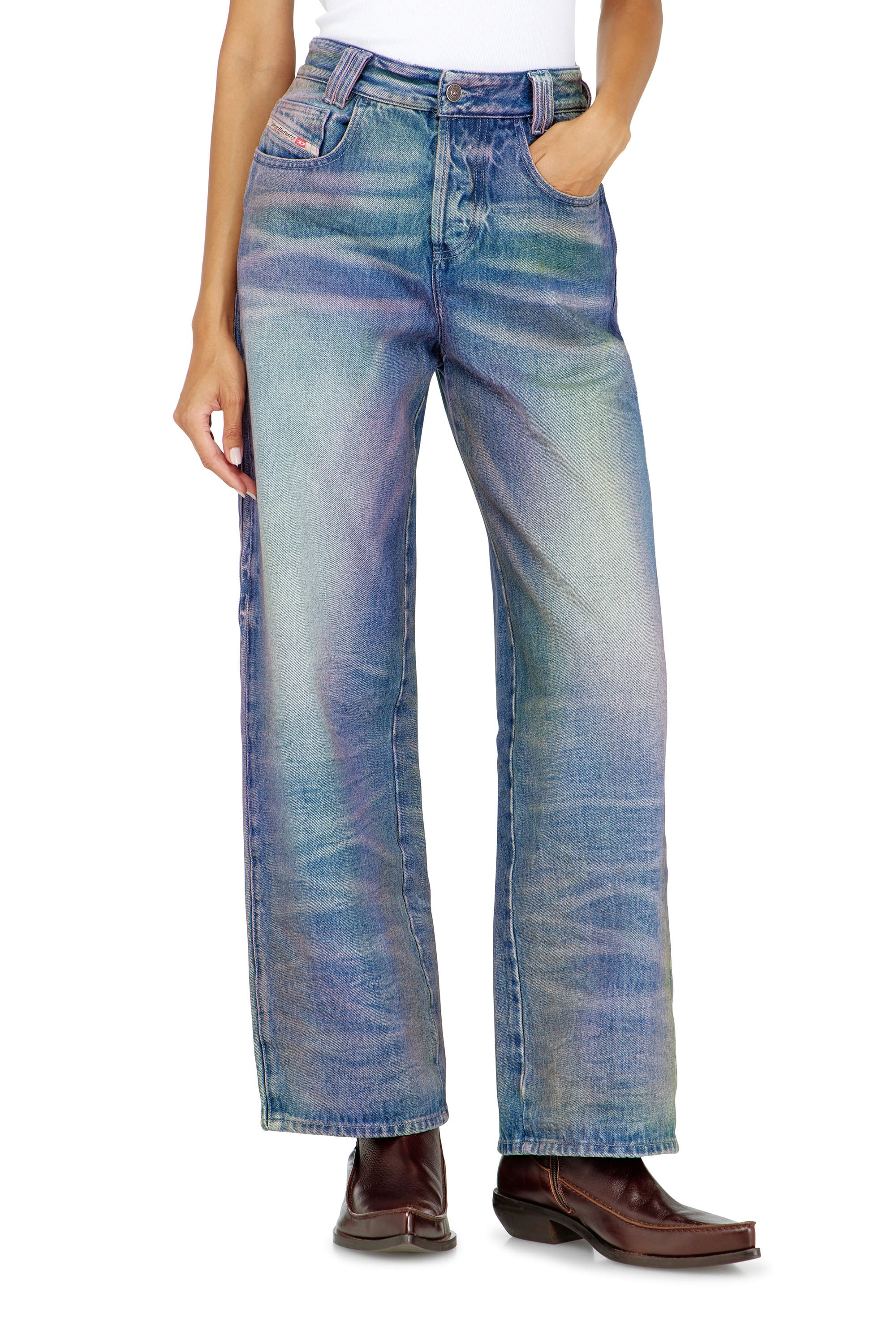 Diesel - Unisex's Relaxed Jeans 1982 D-Hakou 007FW, Medium blue - 1