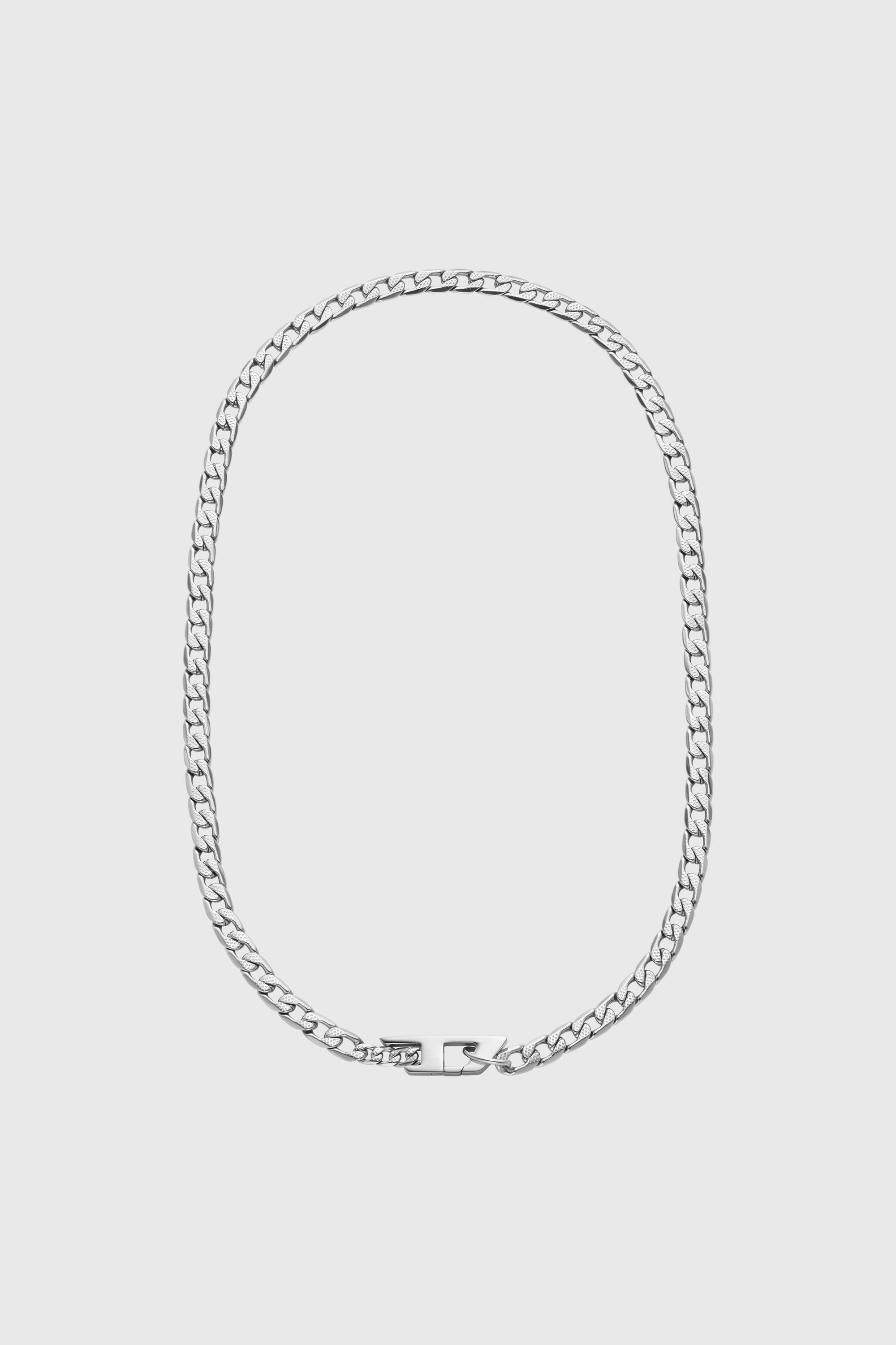 Diesel - DX1497, Unisex's Stainless steel chain necklace in Silver - 1