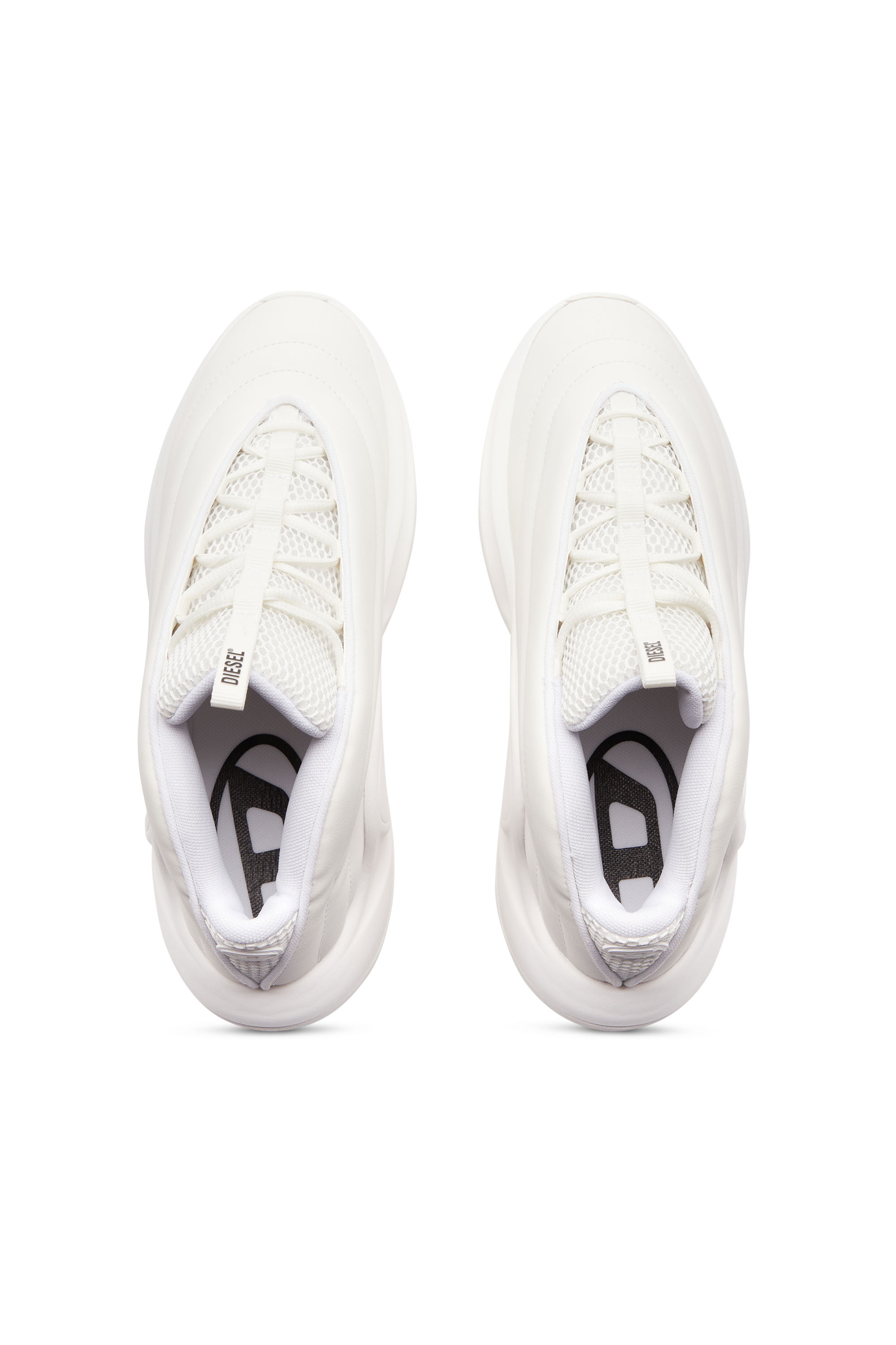 Diesel - S-D-RUNNER X, Unisex's S-D-Runner X-Slip-on sneakers with matte Oval D instep in White - 4