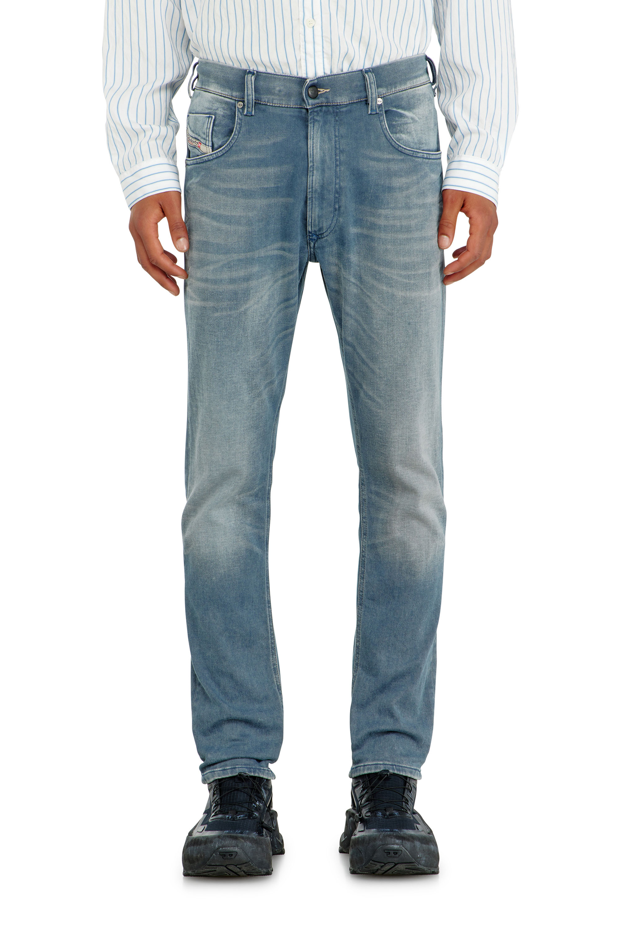 Diesel - Man's Regular 2032 D-Krooley-BW Joggjeans&reg; 09P91, Light Blue - 1