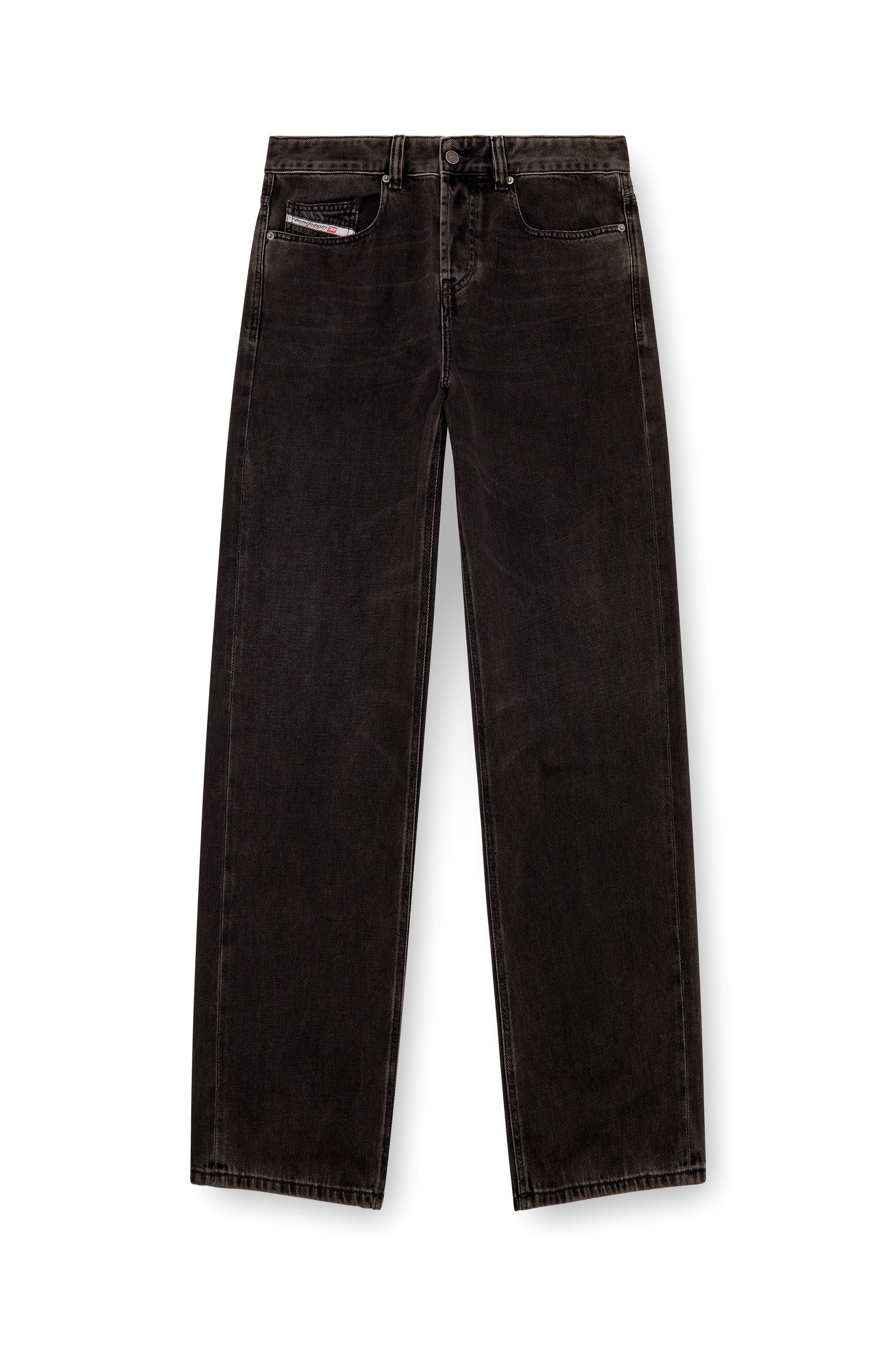 Diesel - Man Straight Jeans 2001 D-Macro 09I35, Black/Dark grey - Image 3