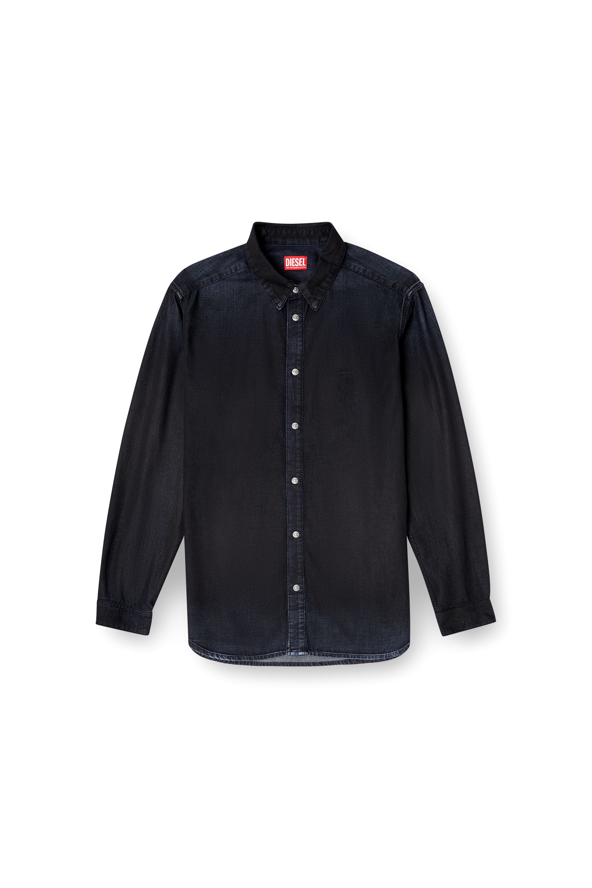 Diesel - D-SIMPLY, Man's Long-sleeve denim shirt in Dark Blue - 2