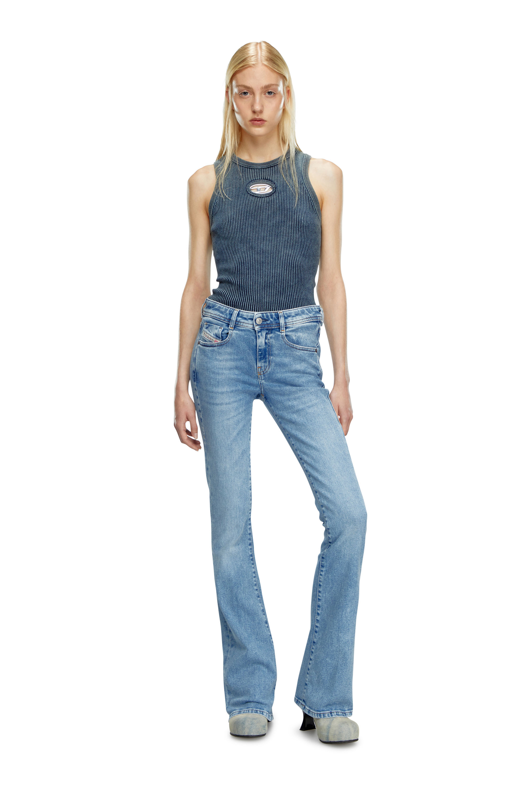 Diesel - Woman Bootcut and Flare Jeans 1969 D-Ebbey 9B92L, Light Blue - Image 4