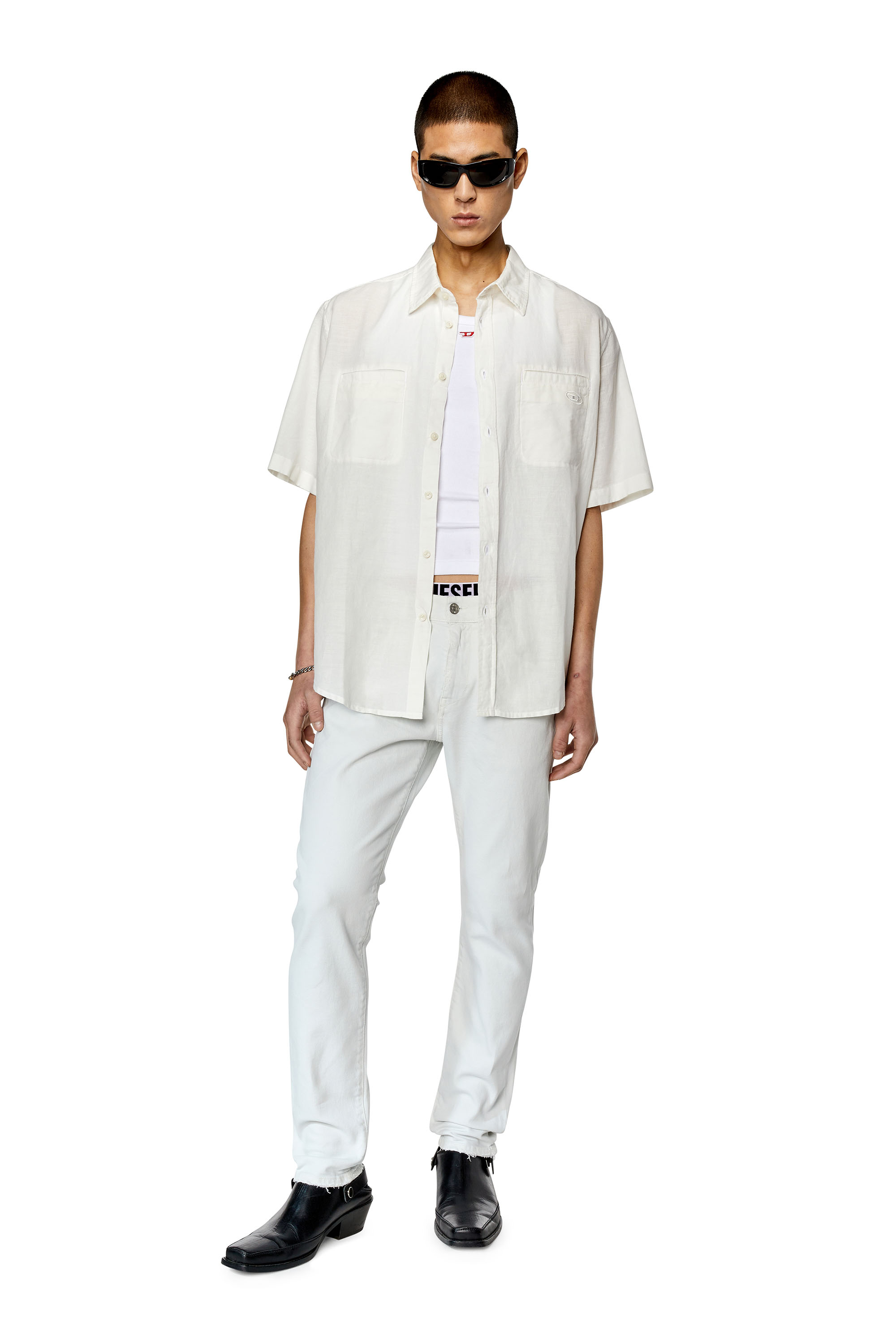 Diesel - Slim Jeans 2019 D-Strukt 09F26, White - Image 4