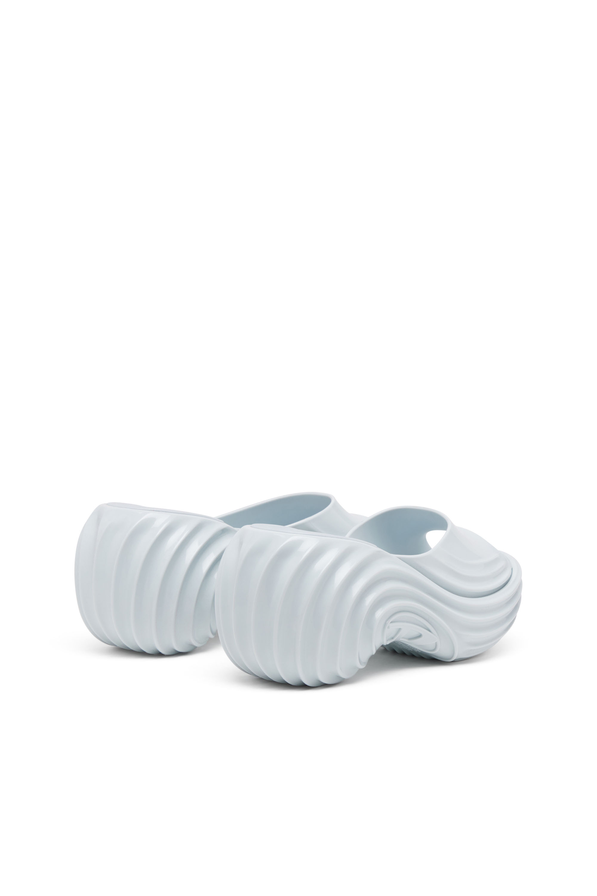 MELISSA QUANTUM PLATFORM, Light Blue Diesel - MELISSA QUANTUM PLATFORM, Woman's Platform mule in Melflex® in Light Blue - 3