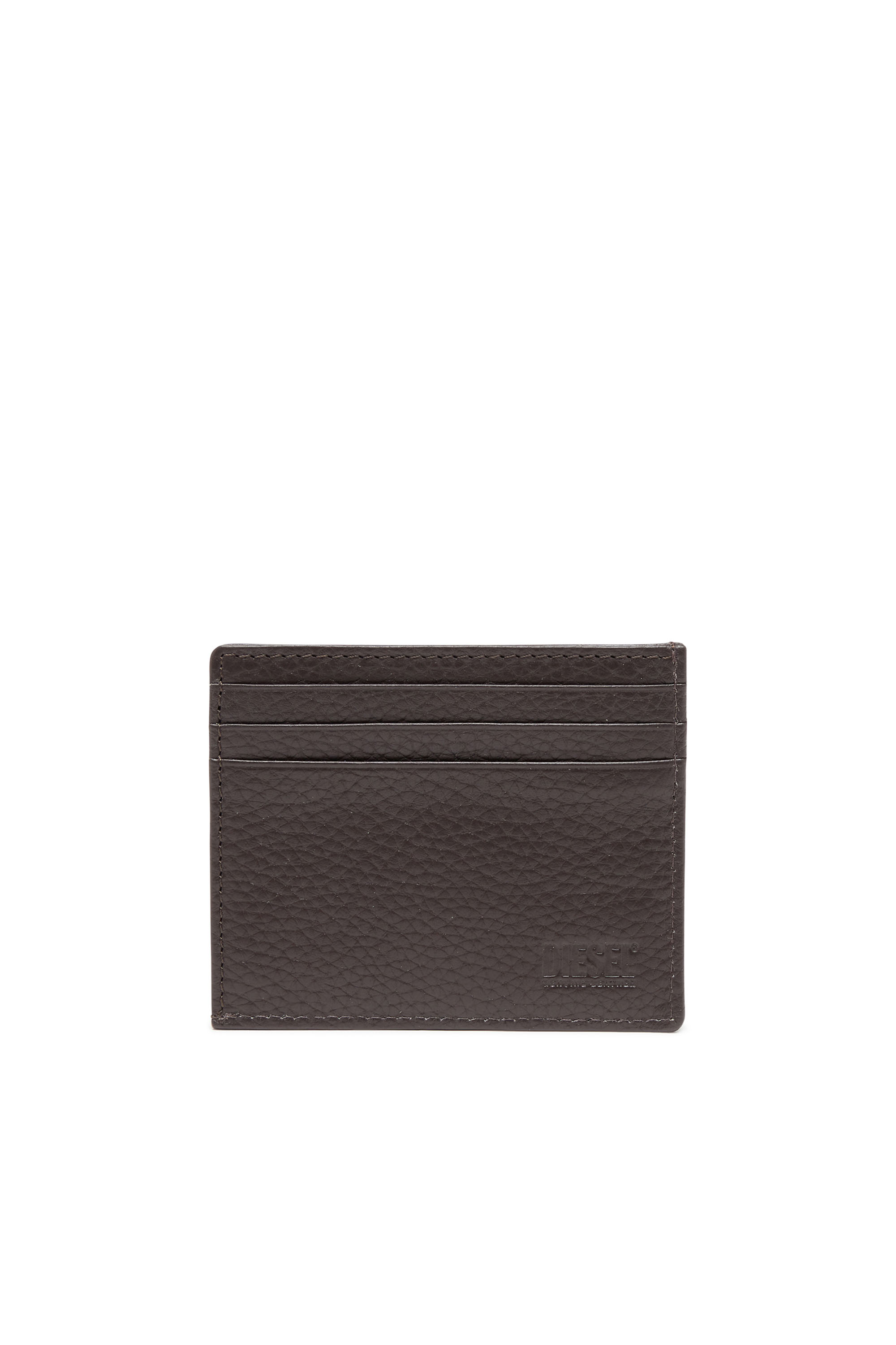 Diesel - CARD CASE, Man Card case in grained leather in Brown - Image 2