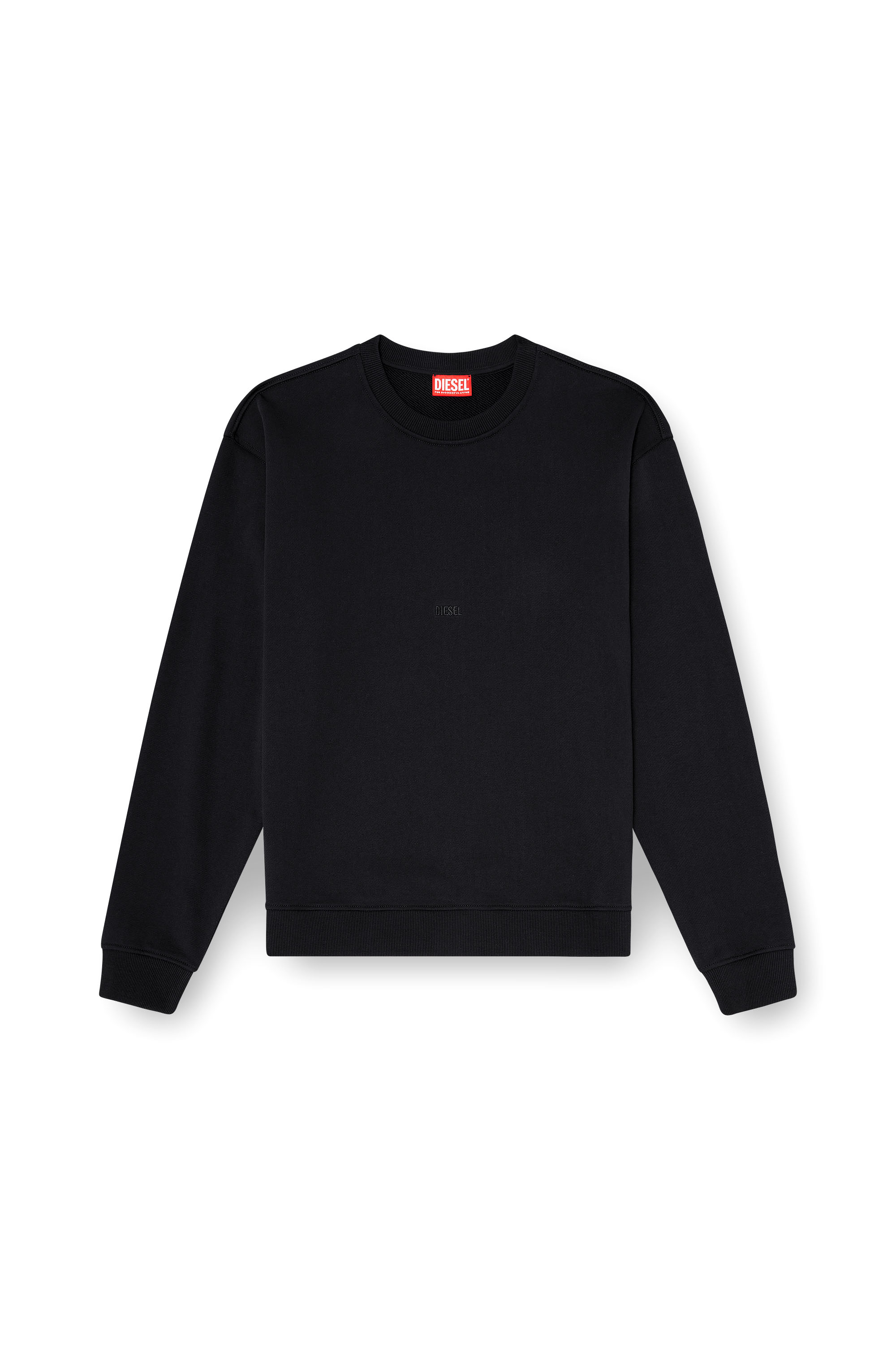 Diesel - S-NORM-AA5, Man's Cotton sweatshirt with micro logo embroidery in null - 3