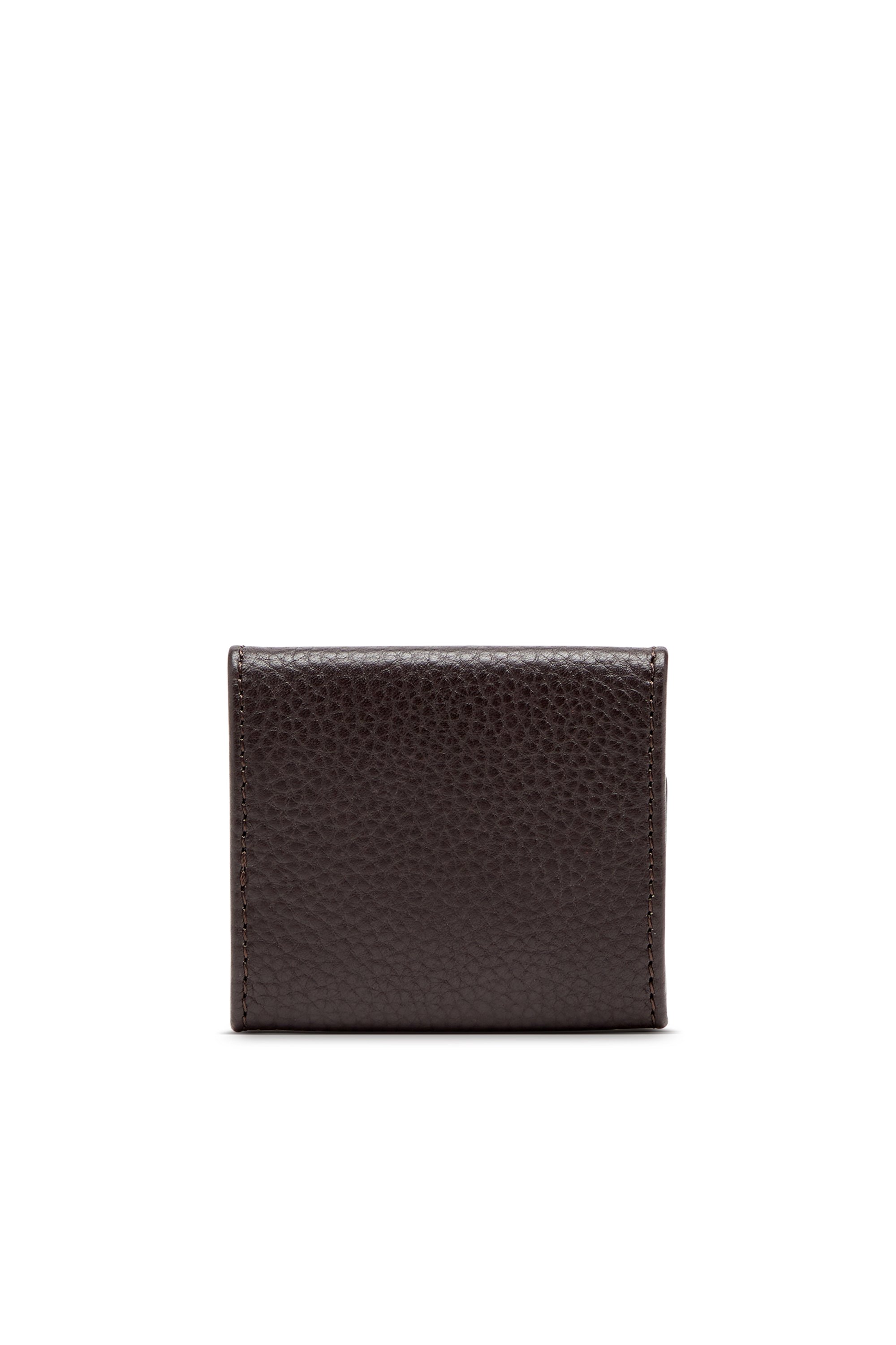 Diesel - HISSU EVO COIN CASE, Man's Coin purse in grainy leather in Dark Brown - 2