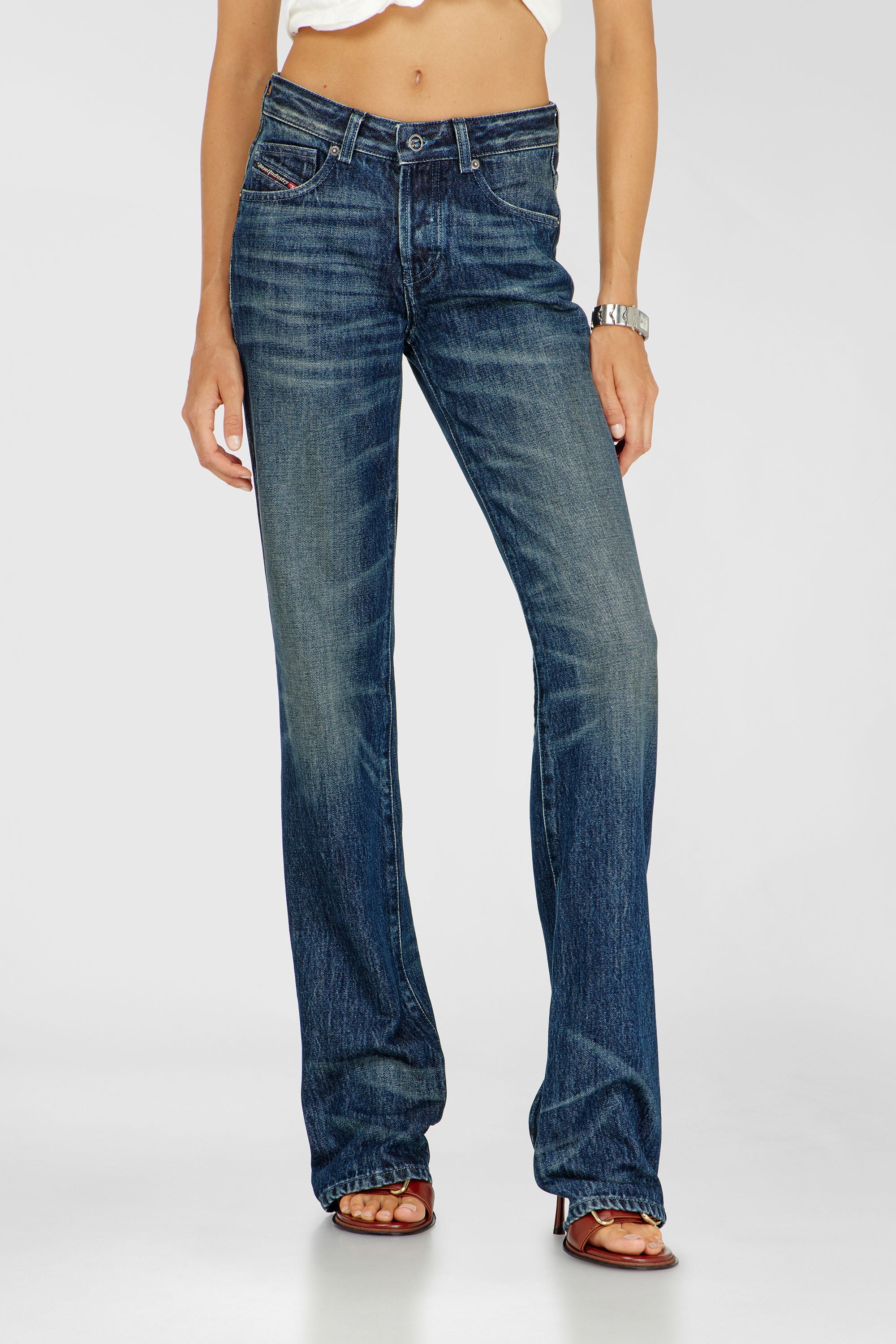 Diesel - Woman's Regular Jeans D-Heel 007FZ, Dark Blue - 1