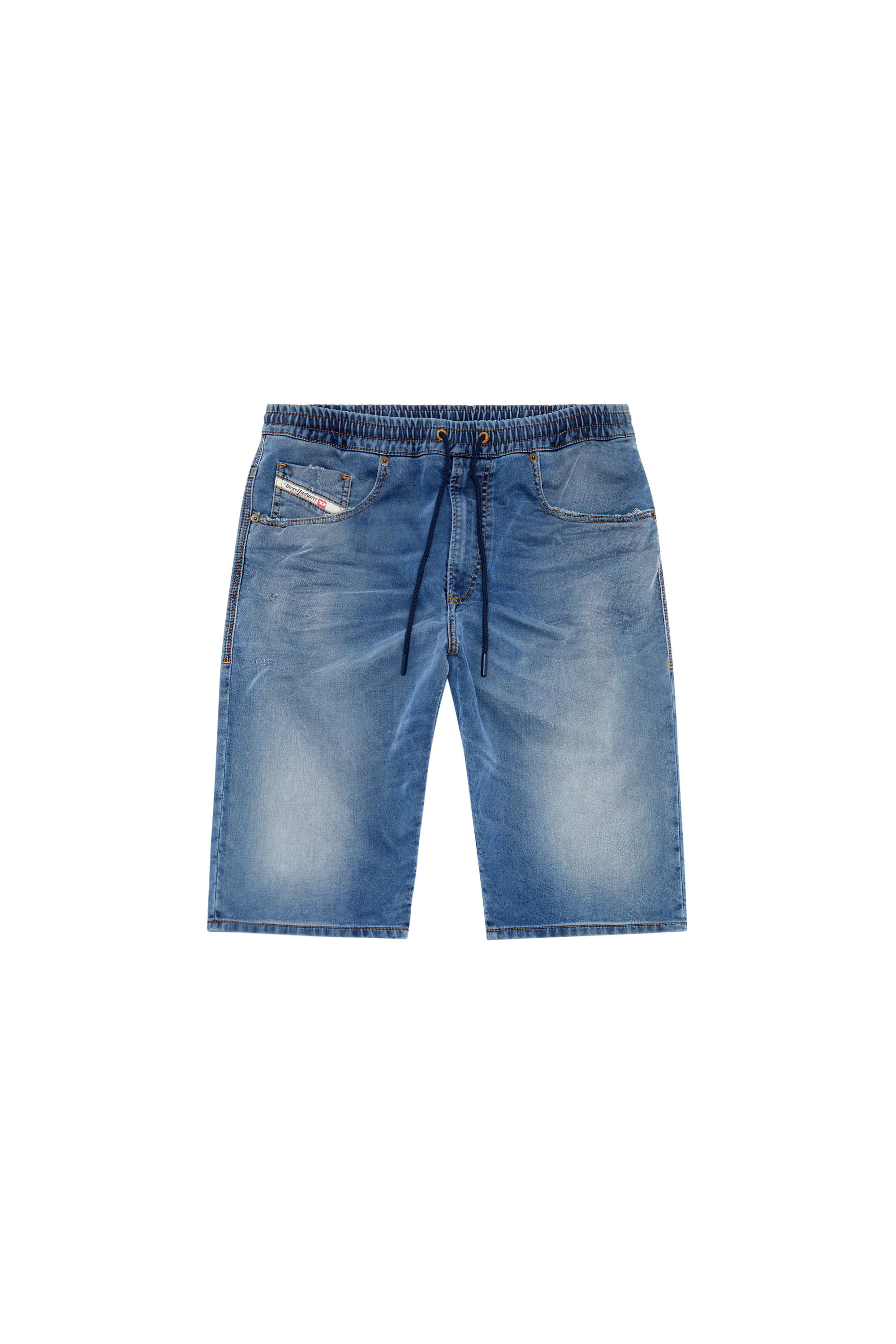 Diesel - 2033 D-KROOLEY-SHORT JOGG, Man Chino shorts in JoggJeans in Blue - Image 4