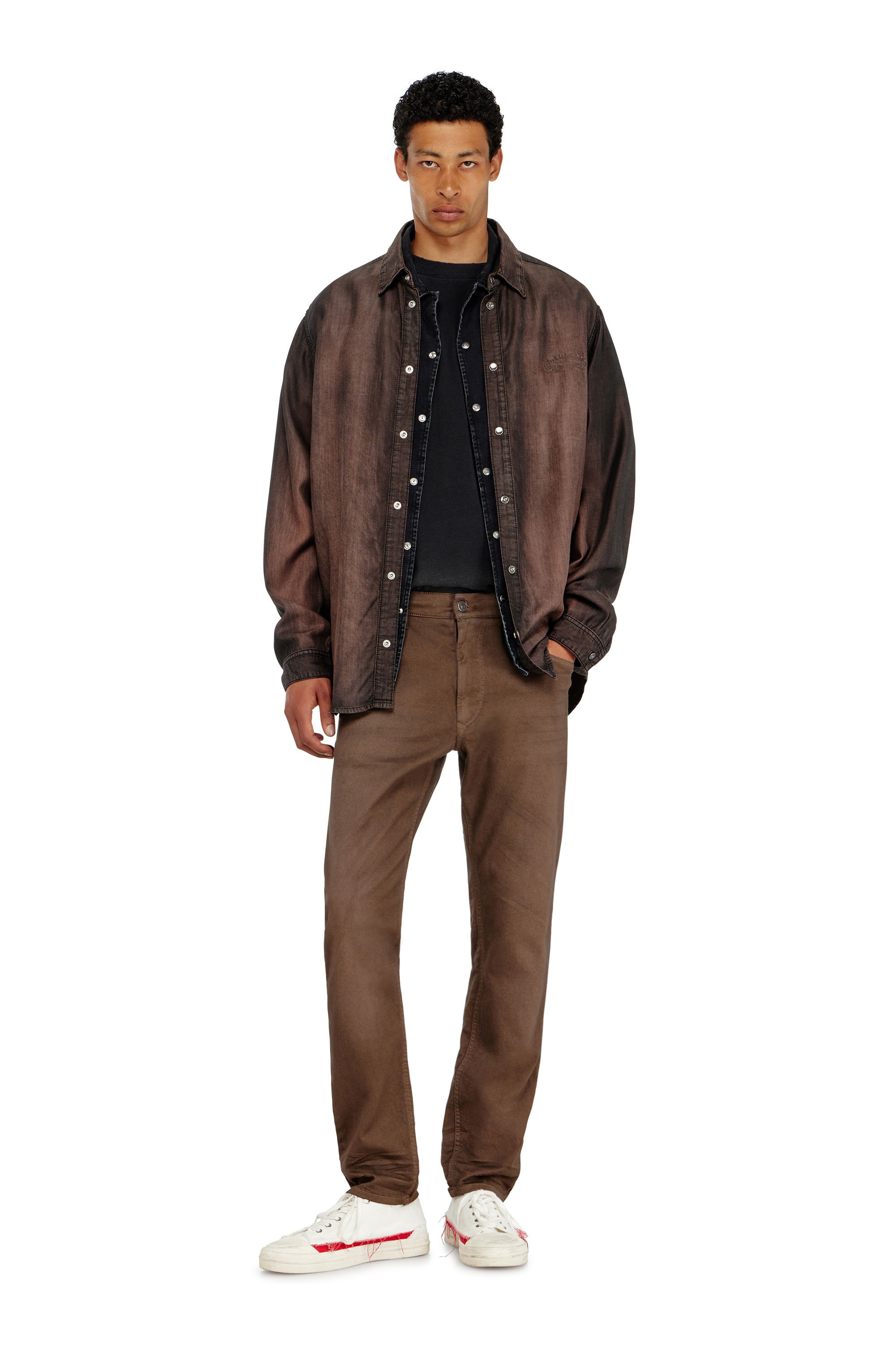Diesel - Man's Regular 2032 D-Krooley-BW Joggjeans&reg; 0670M, Brown - 1