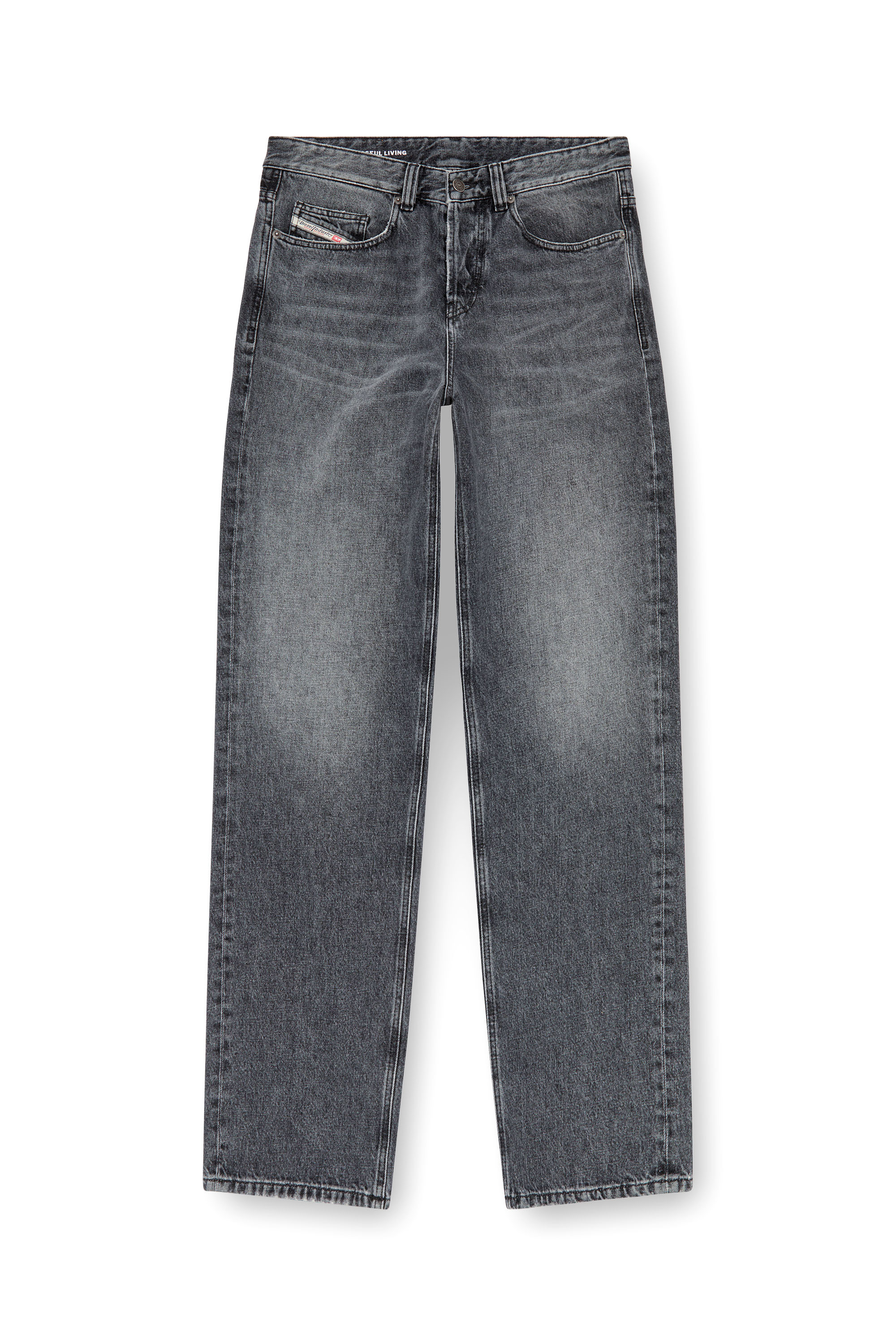 Diesel - Man Straight Jeans 2001 D-Macro 007X3, Dark grey - Image 3