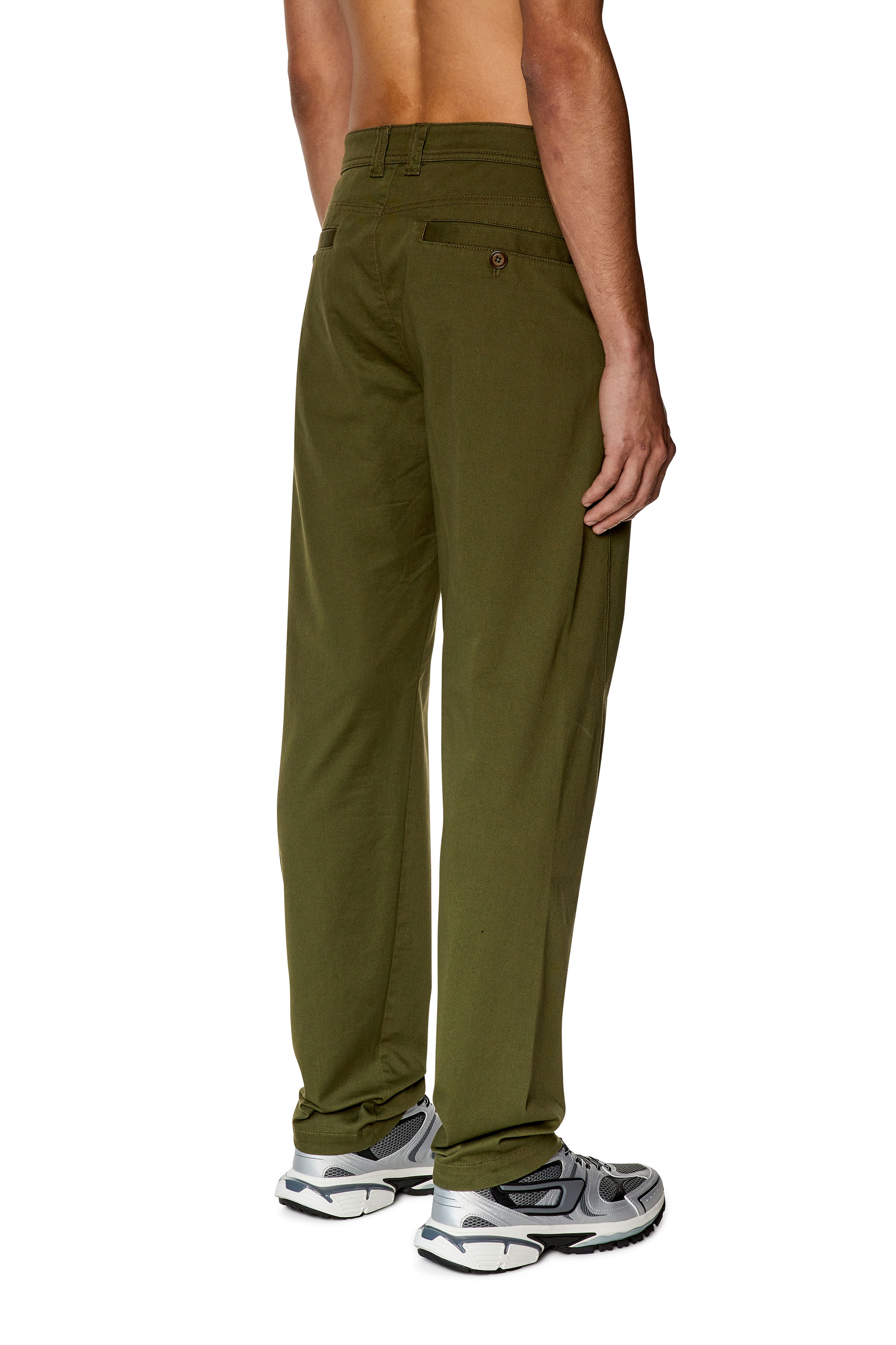 Diesel - P-DEAN, Man Chino pants in cotton gabardine in Green - Image 4