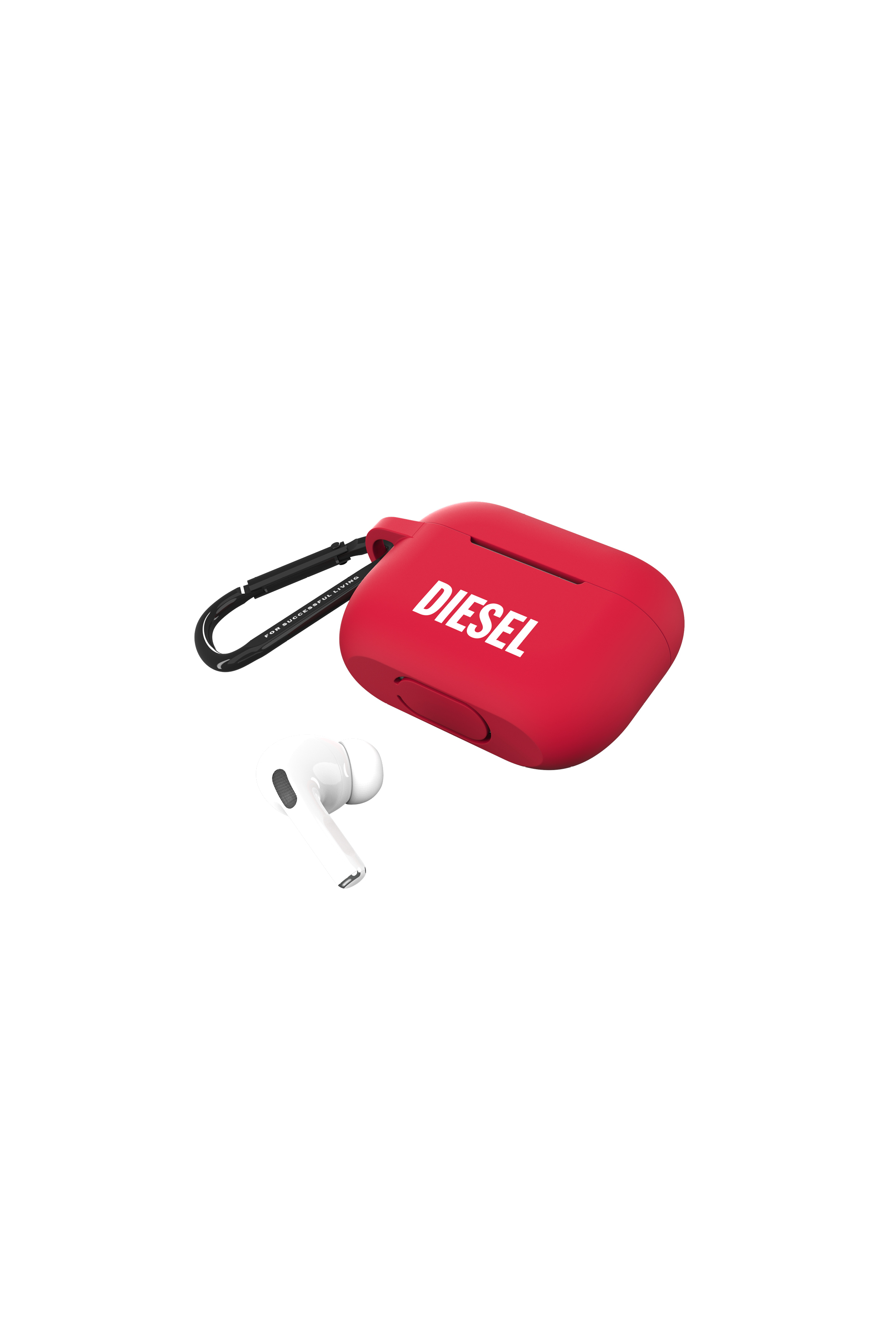 Diesel - 45837 AIRPOD CASE, Unisex Airpod case silicone  for AirPods pro in Red - Image 4