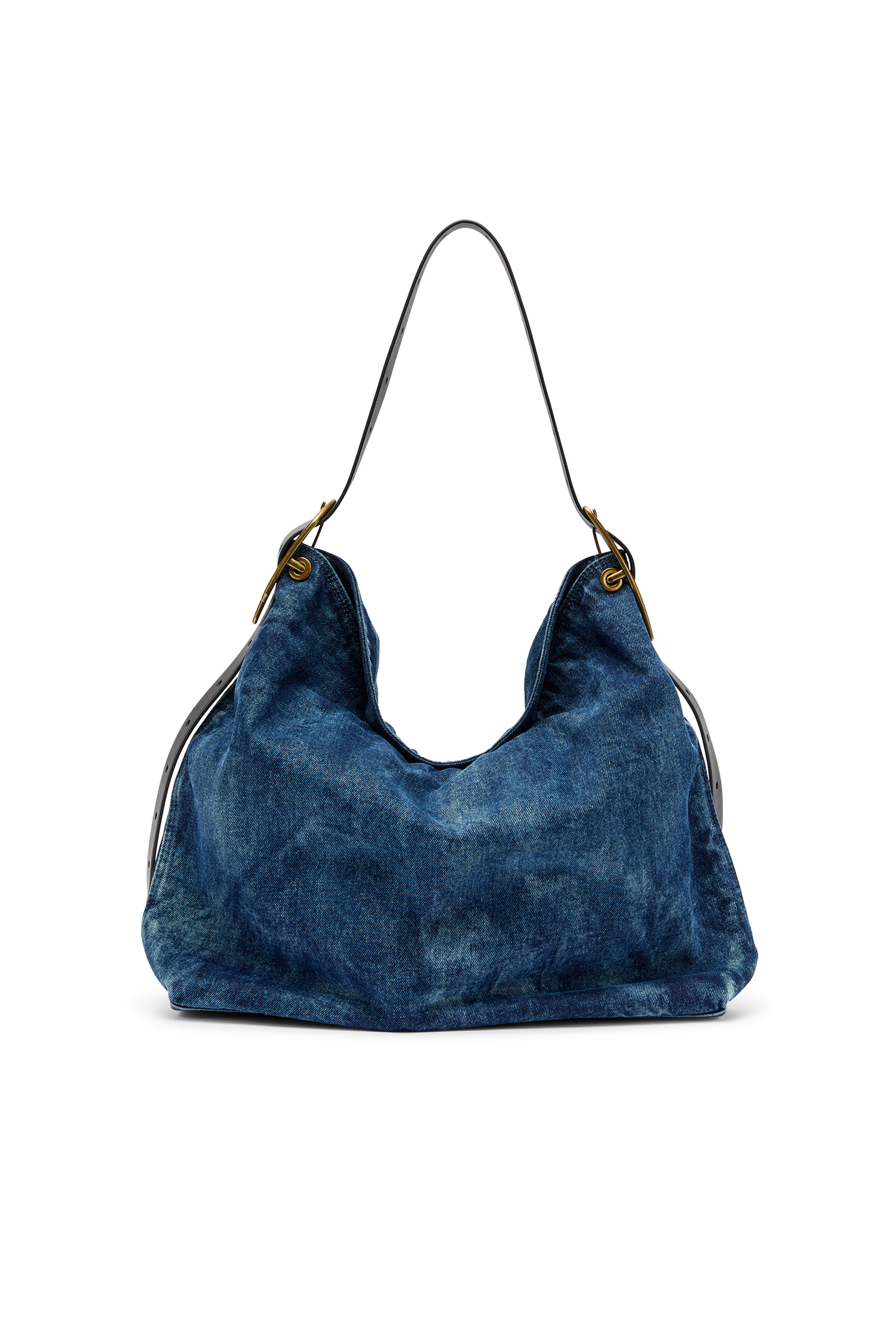 Diesel - D-LINE HOBO, Woman's D-Line-Denim hobo bag in Medium blue - 3