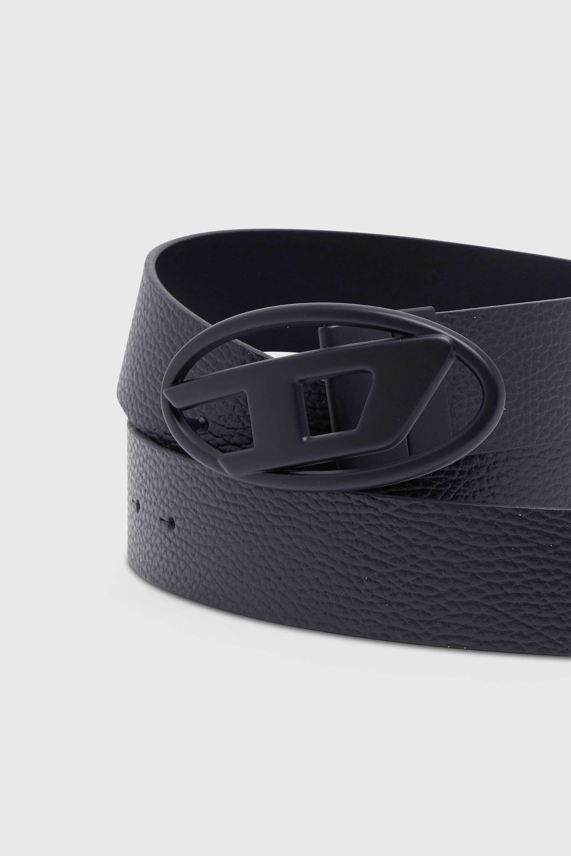 Diesel - B-1DR REV II, Man's 3.9cm reversible leather belt in Black - 3