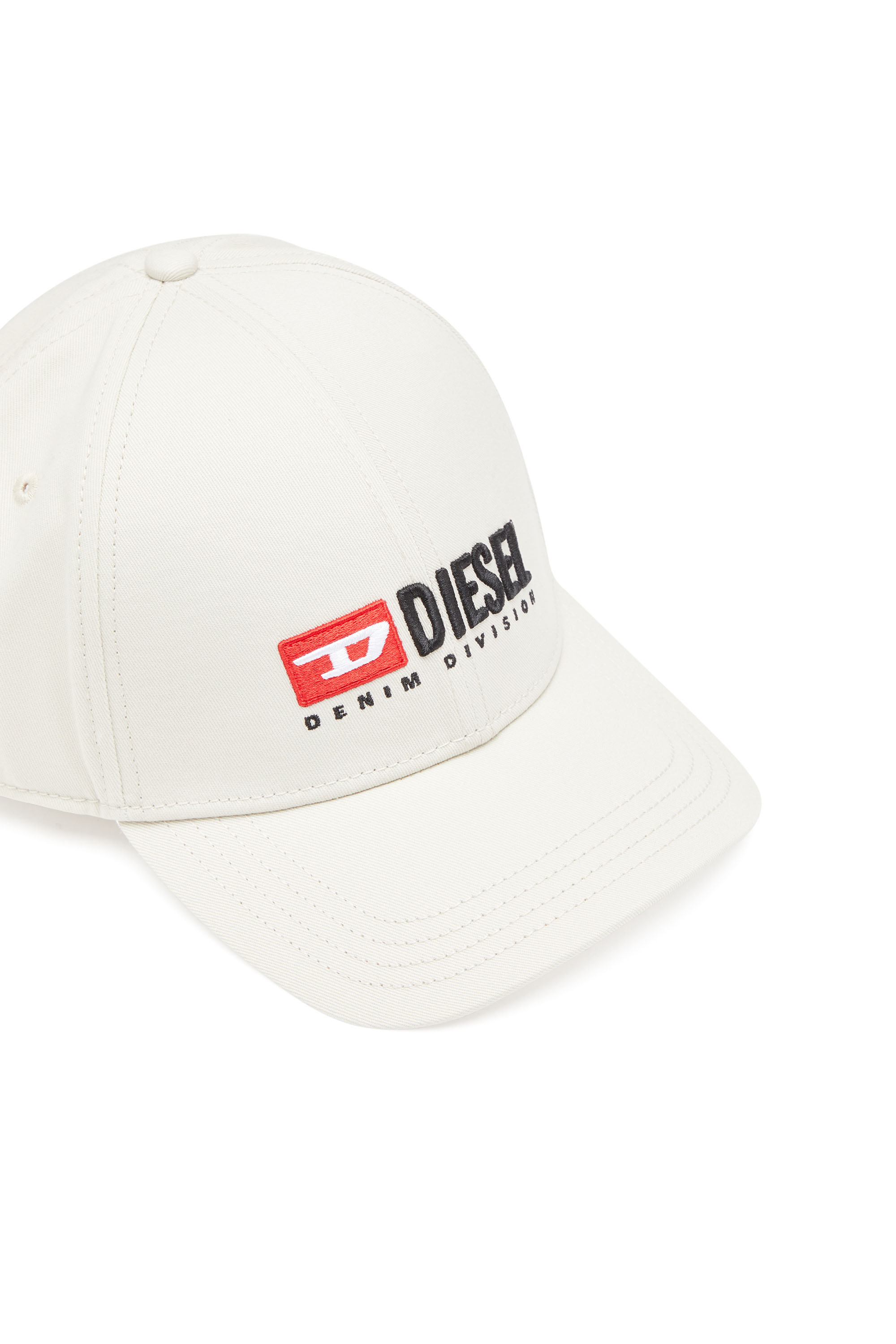 Diesel - CORRY-DIV, Unisex Baseball cap with Denim Division logo in White - Image 3