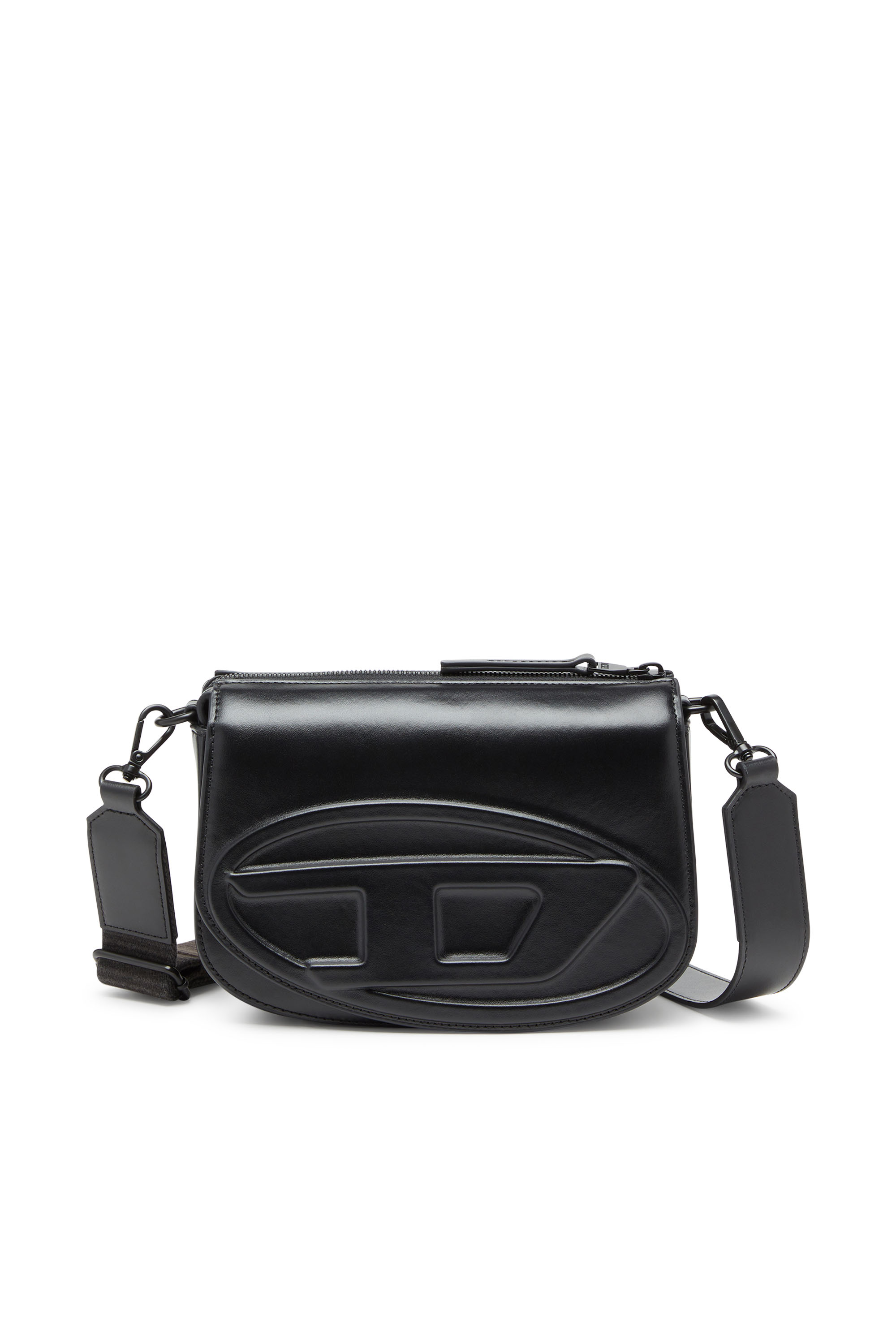 Diesel - 1DR CAMERA BAG, Man's Camera bag in premium leather in Black - 1