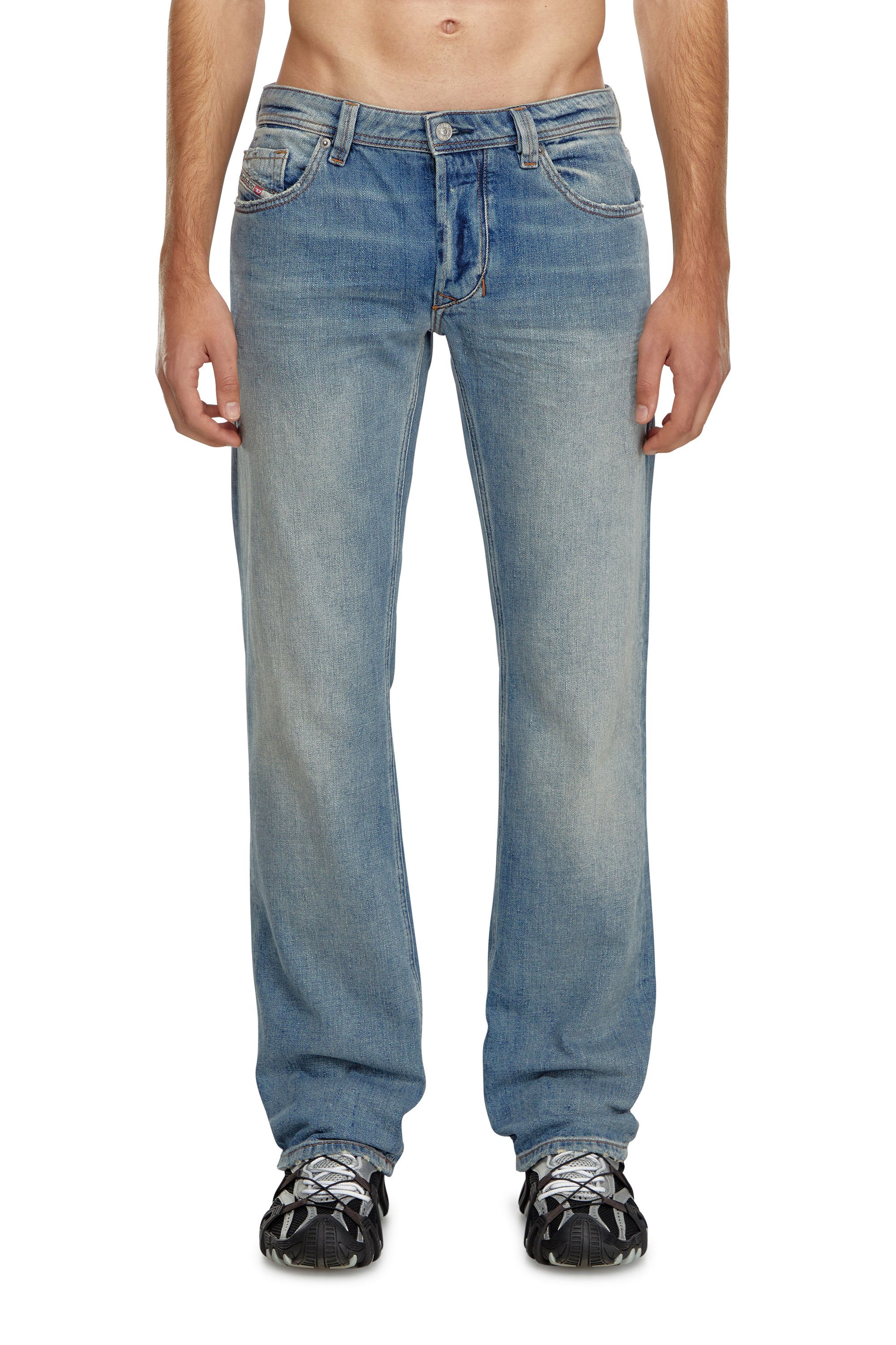 Diesel - Man's Straight Jeans 1985 Larkee 0GRDN, Light Blue - 1