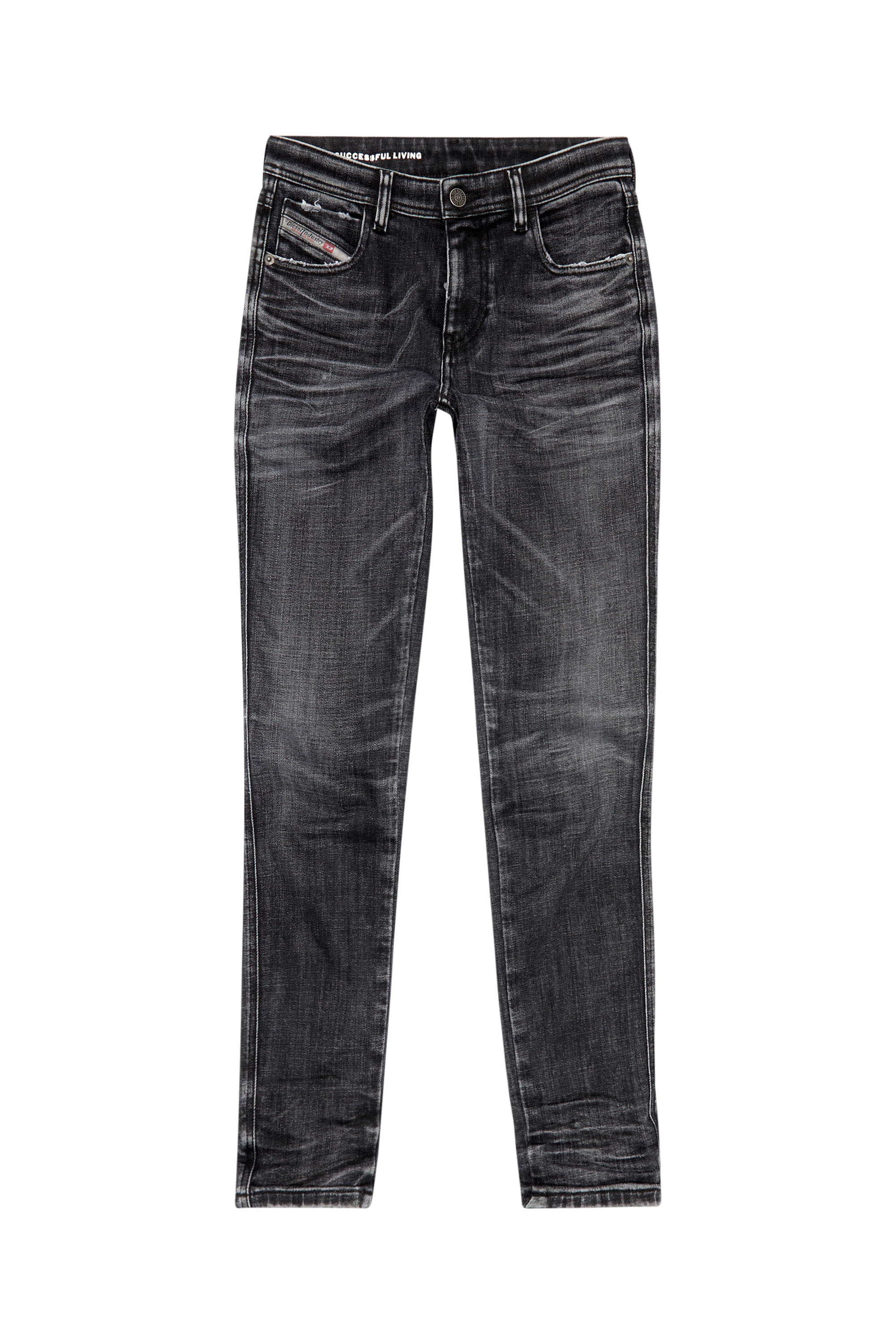 Diesel - Skinny Jeans 2015 Babhila 09G50, Black/Dark grey - Image 5