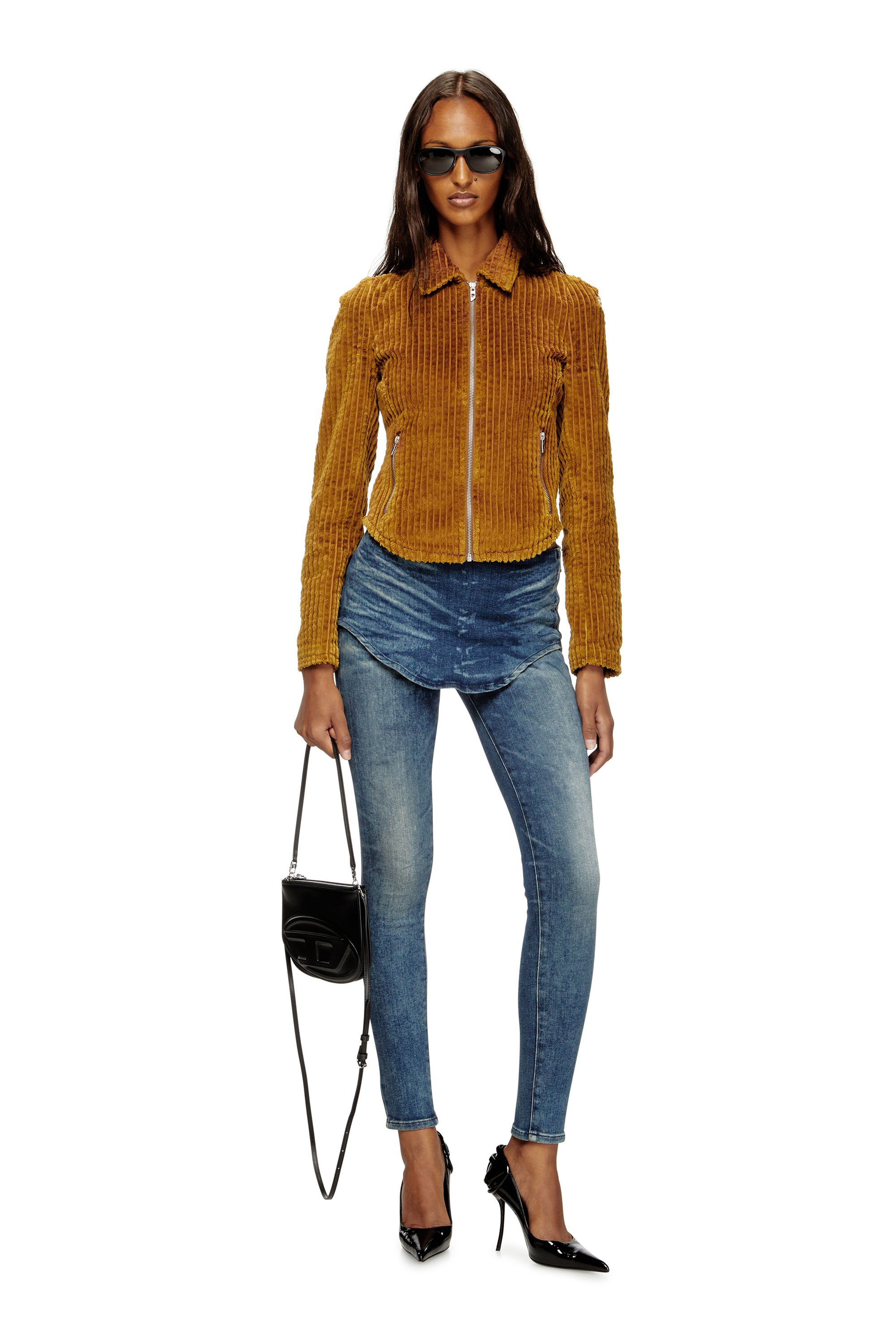 G-ENEA, Light Brown Diesel - G-ENEA, Woman's Shirt-jacket in cotton corduroy in Light Brown - 1