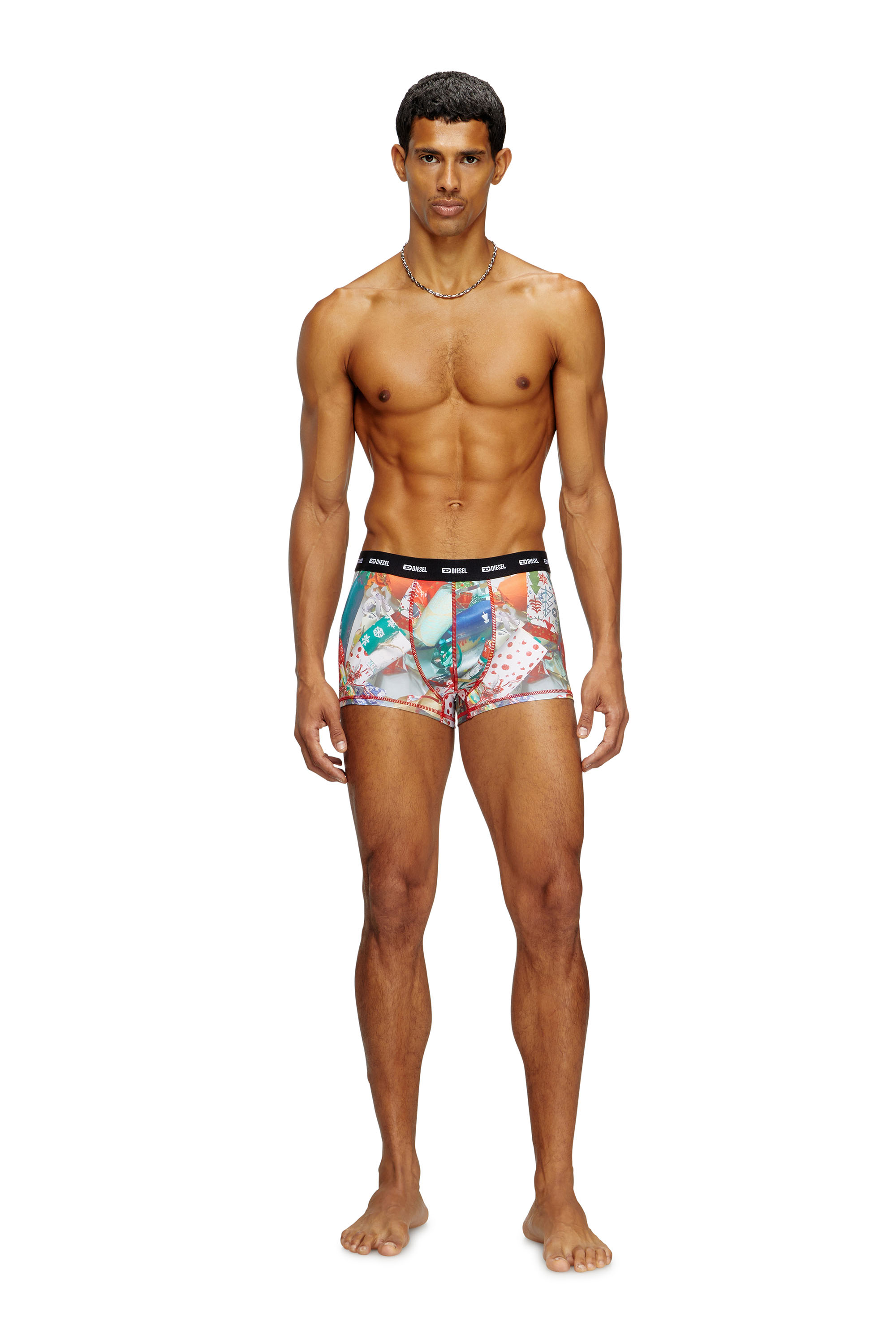 Diesel - DAMIEN-UTLT, Man's Stretch boxers with all-over print in Multicolor - 1