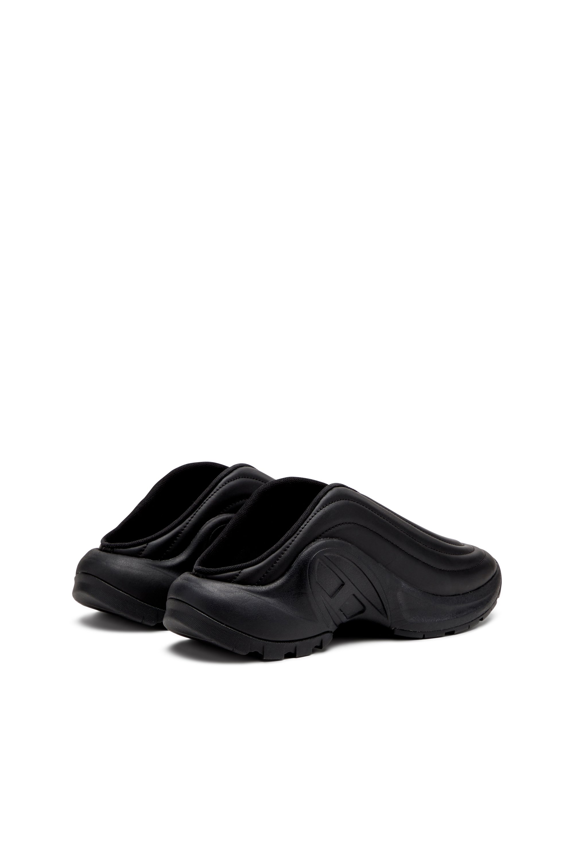 Diesel - S-D-RUNNER MULE X, Unisex's Matte mules in Black - 4