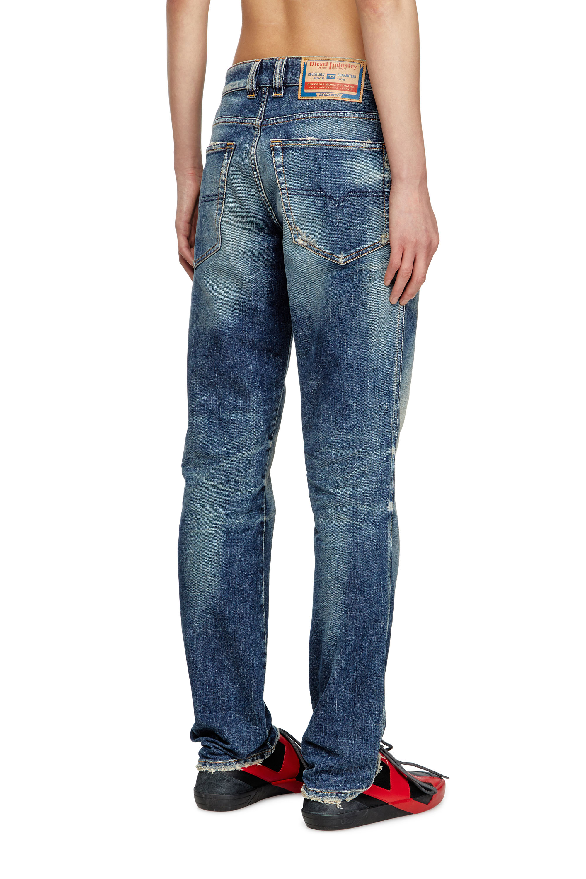 Diesel - Man's Slim Jeans 1993 D-Vyl 09M55, Dark Blue - 4