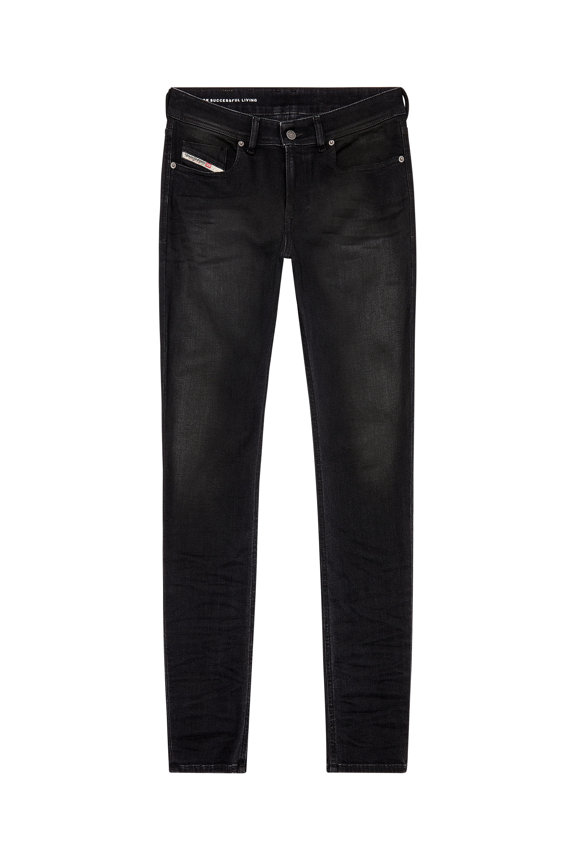 Diesel - Skinny Jeans 1979 Sleenker 09H94, Black/Dark grey - Image 5