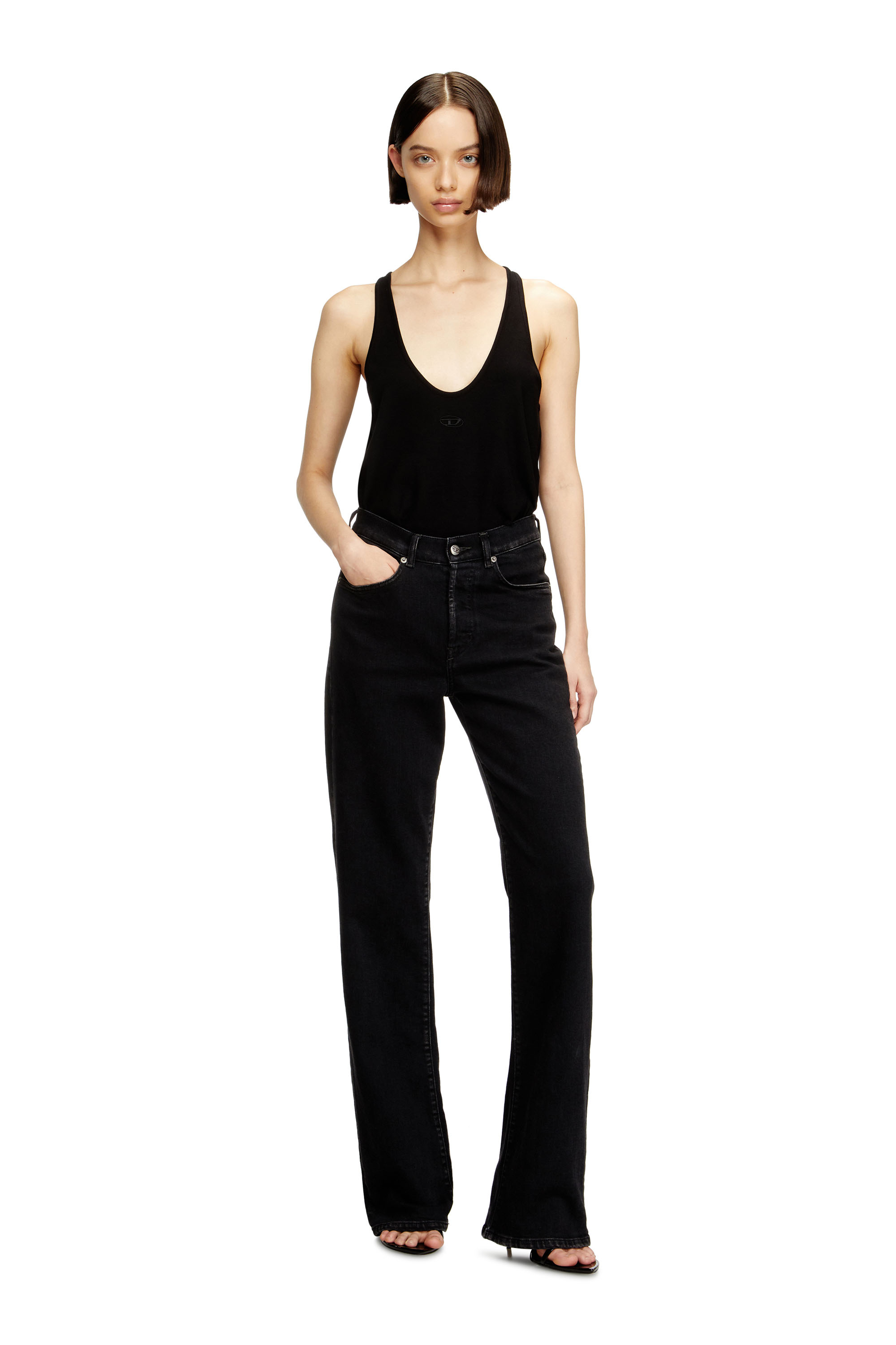 Regular Jeans 1971 D-Sent 09N89, Black/Dark grey Diesel - Woman's Regular Jeans 1971 D-Sent 09N89, Black/Dark grey - 1