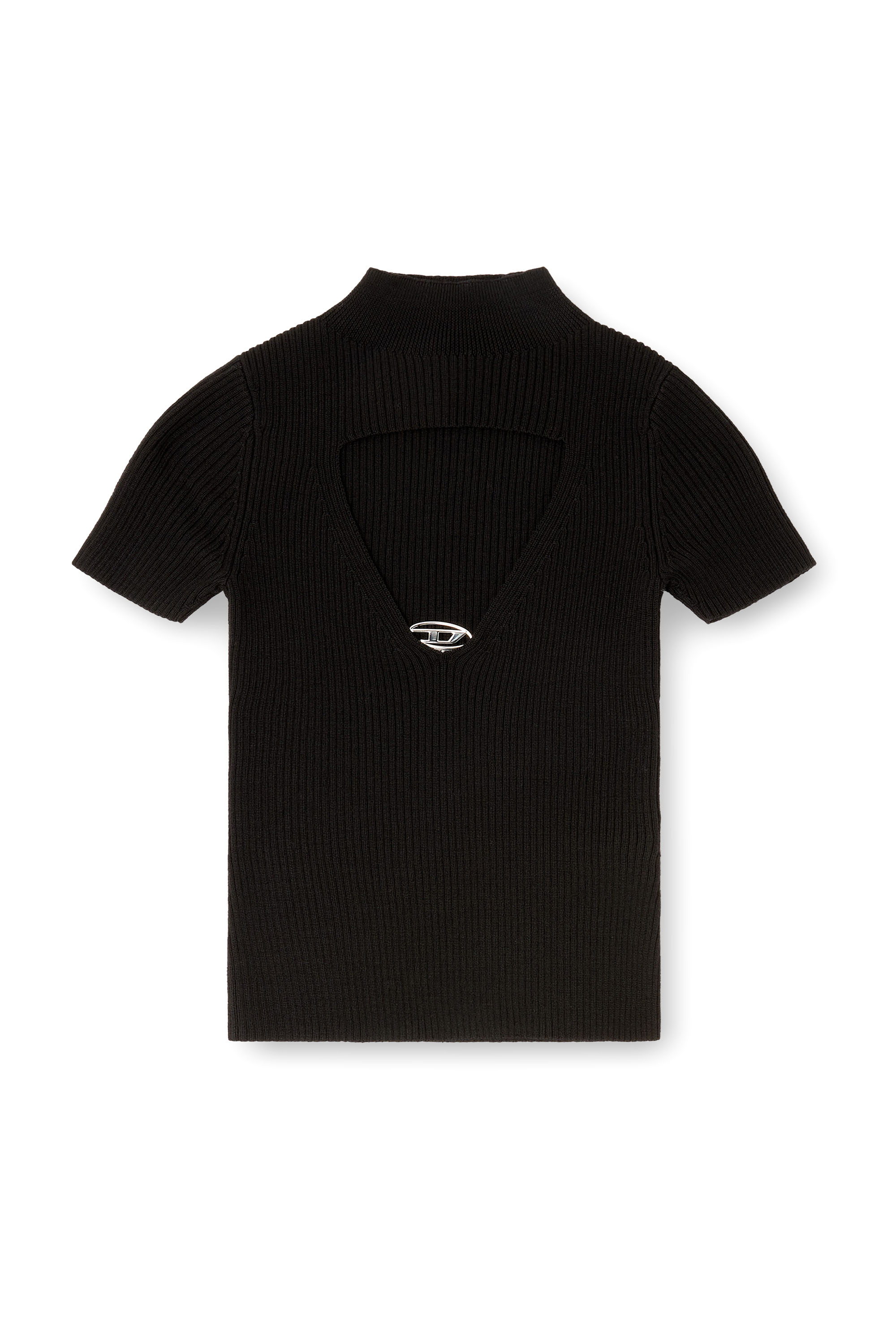 Diesel - M-OLIVE, Woman's Cut-out wool-knit top in null - 3