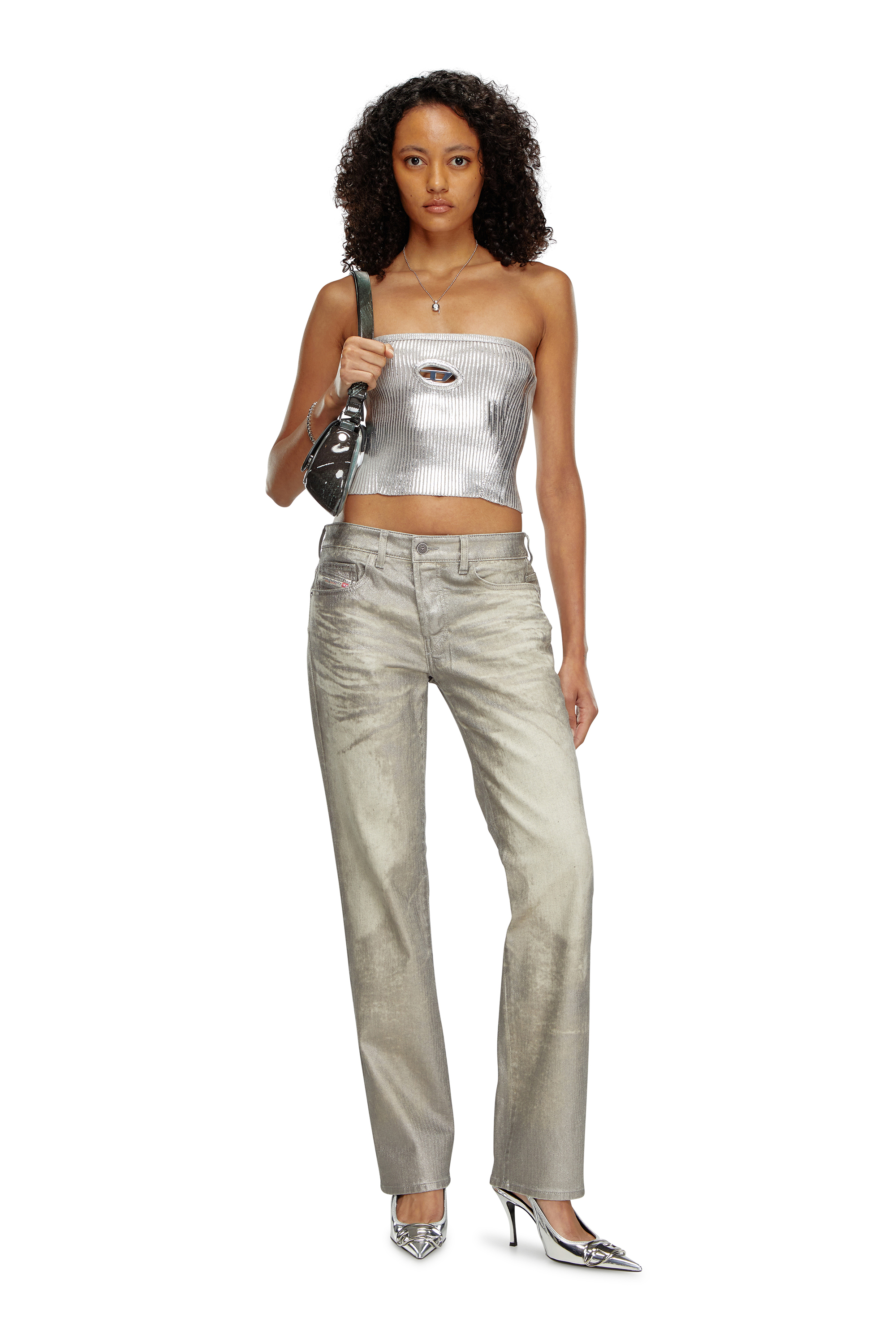 D-VENUS SB, Silver Diesel - D-VENUS SB, Woman's D-Venus-Slingback pumps with mirror finish in Silver - 7