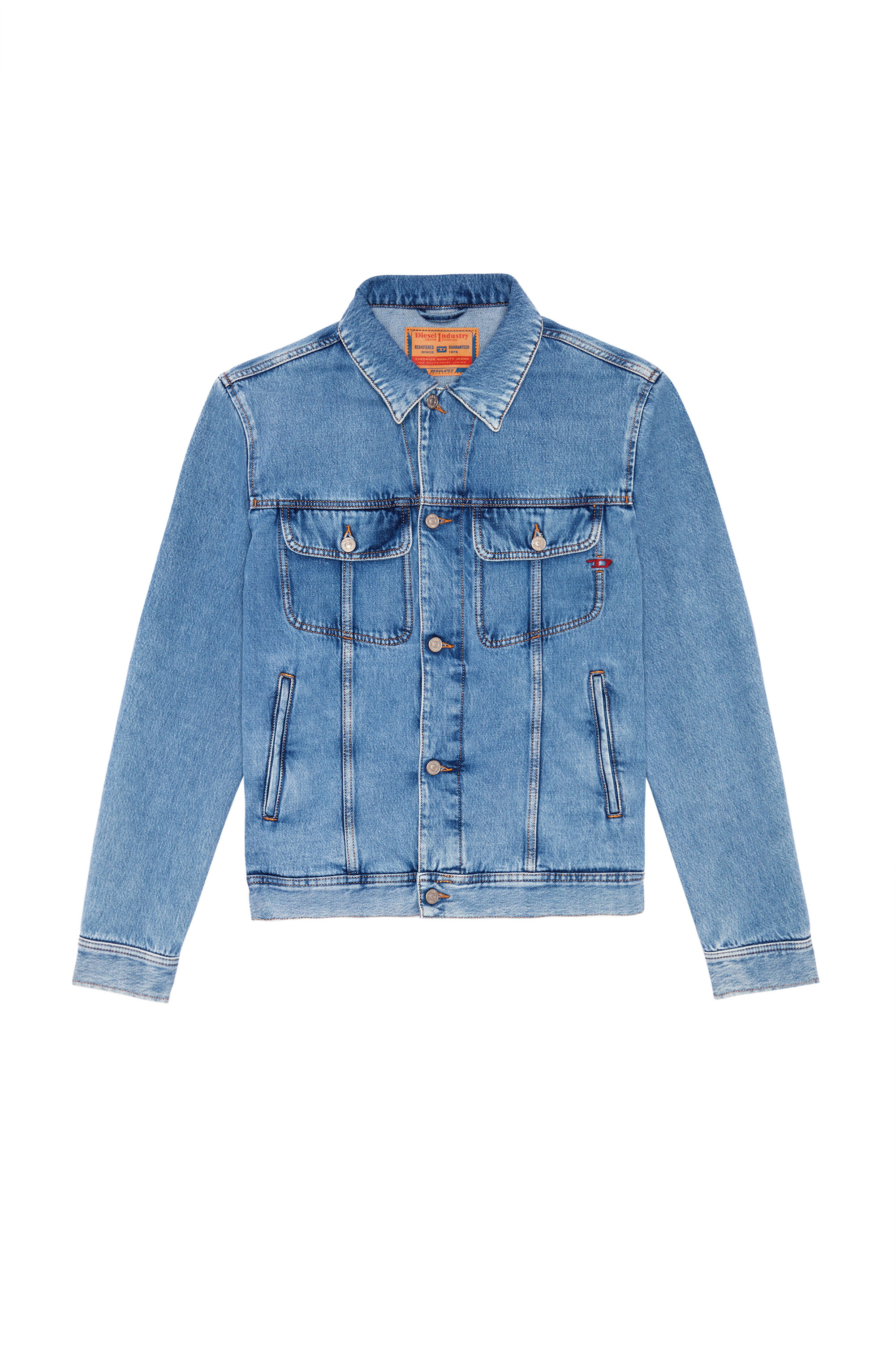 Diesel - D-BARCY TRUCKER JACKET, Medium blue - Image 5
