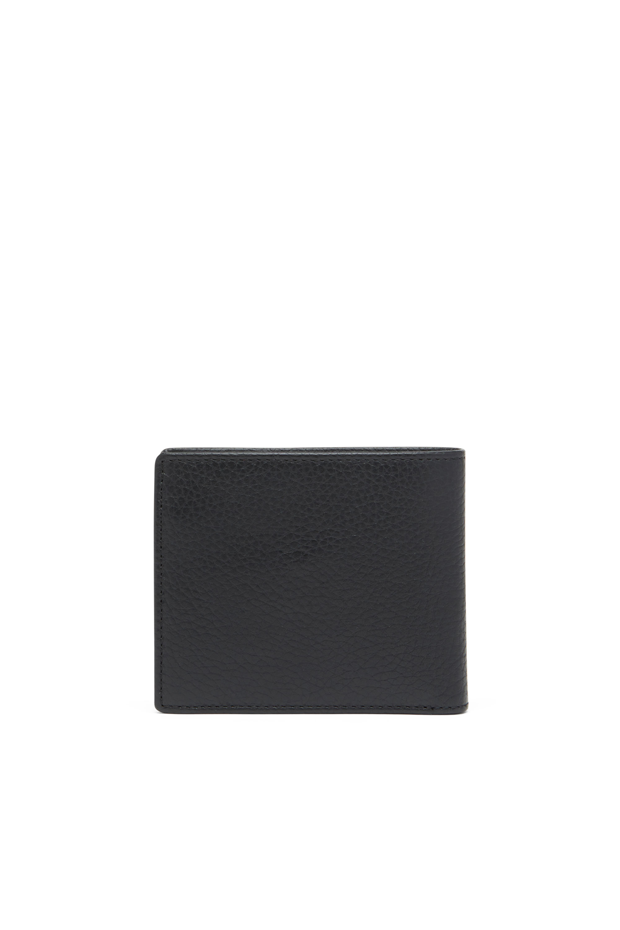 Diesel - BI FOLD COIN S, Man Bi-fold wallet in grainy leather in Black - Image 2