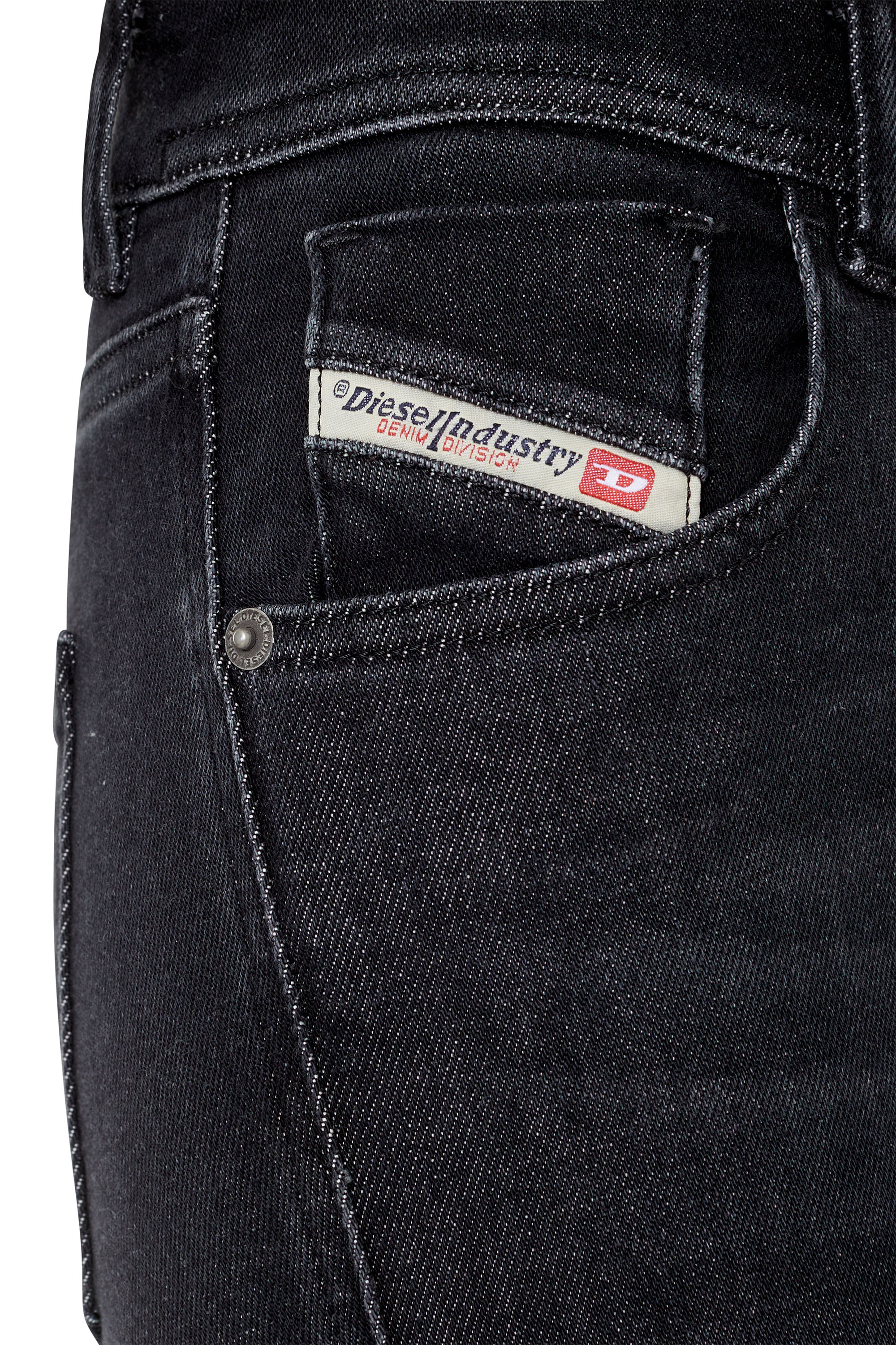 Diesel - Super skinny Jeans 2017 Slandy 09D96, Black/Dark grey - Image 3