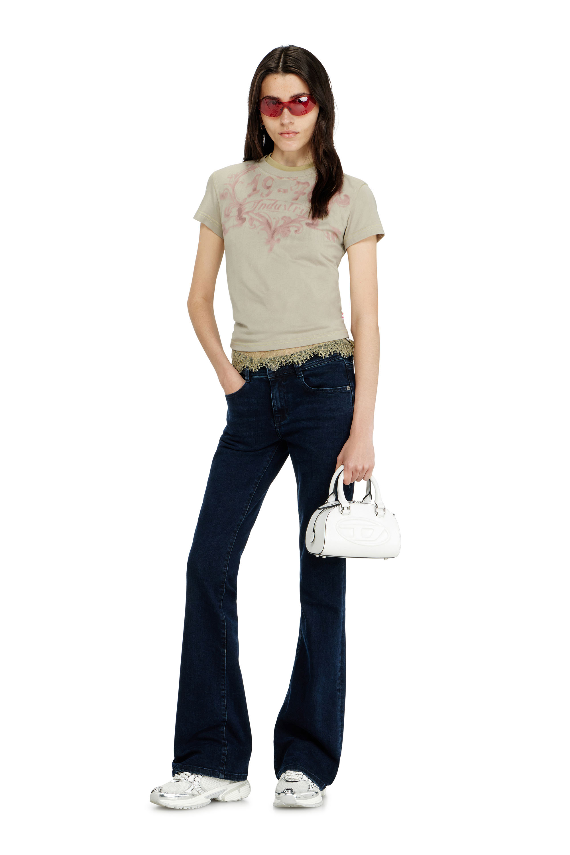 Diesel - Woman's Bootcut Jeans 1969 D-Ebbey 0KBBG, Dark Blue - 2