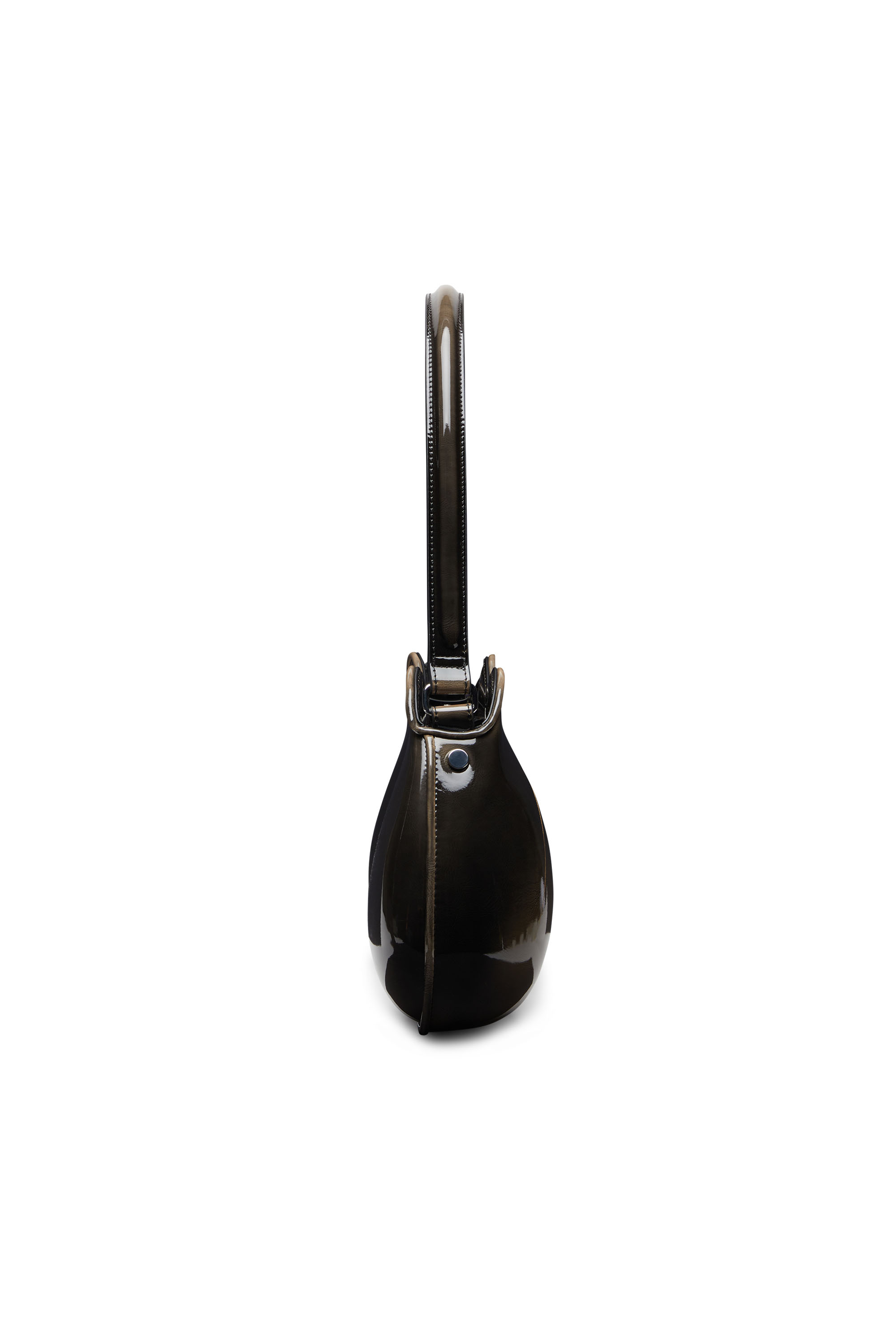 Diesel - DOUBLE-D SHOULDER, Woman's Double-D-Rigid bag in bicolour PU in Black/Bronze - 3