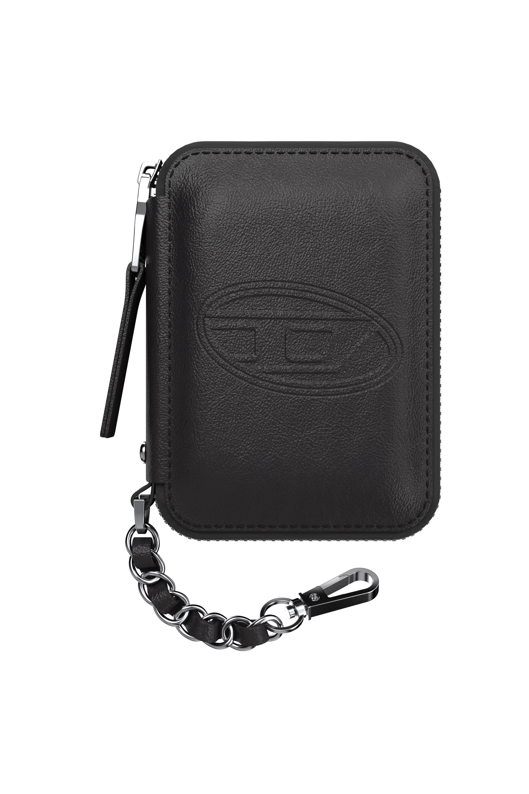 Diesel - 60667 UNIVERSAL POUCH, Unisex's Oval D MagSafe pouch in Black - 1
