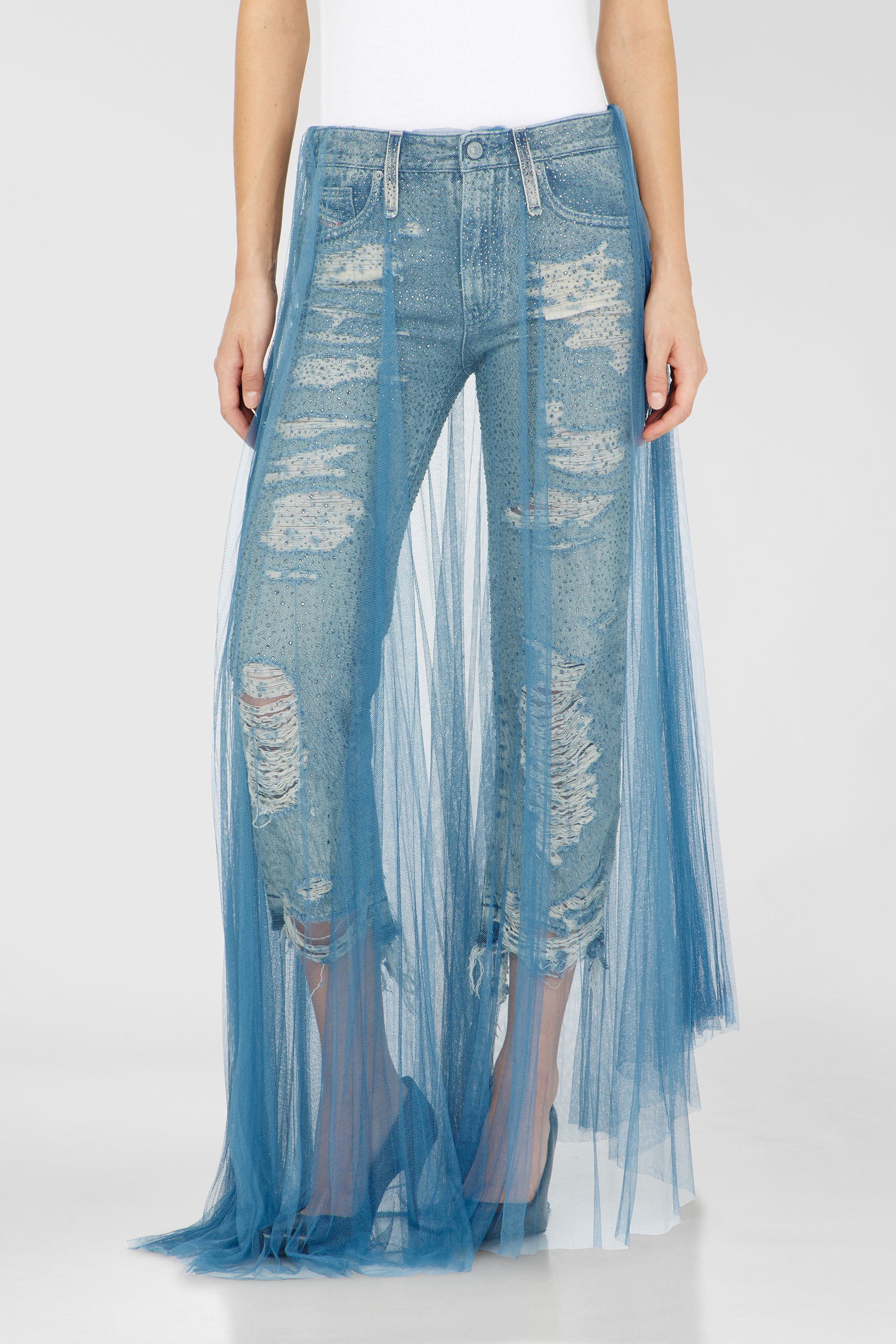 Diesel - Woman's Regular Jeans D-Aisi 0DBER, Medium blue - 1