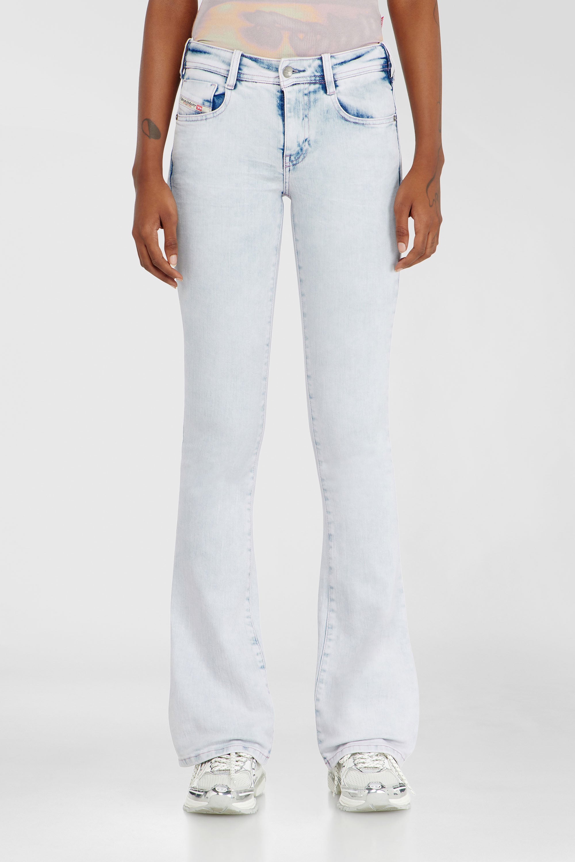 Diesel - Woman's Bootcut Jeans 1969 D-Ebbey 0HDBH, Light Blue - 4