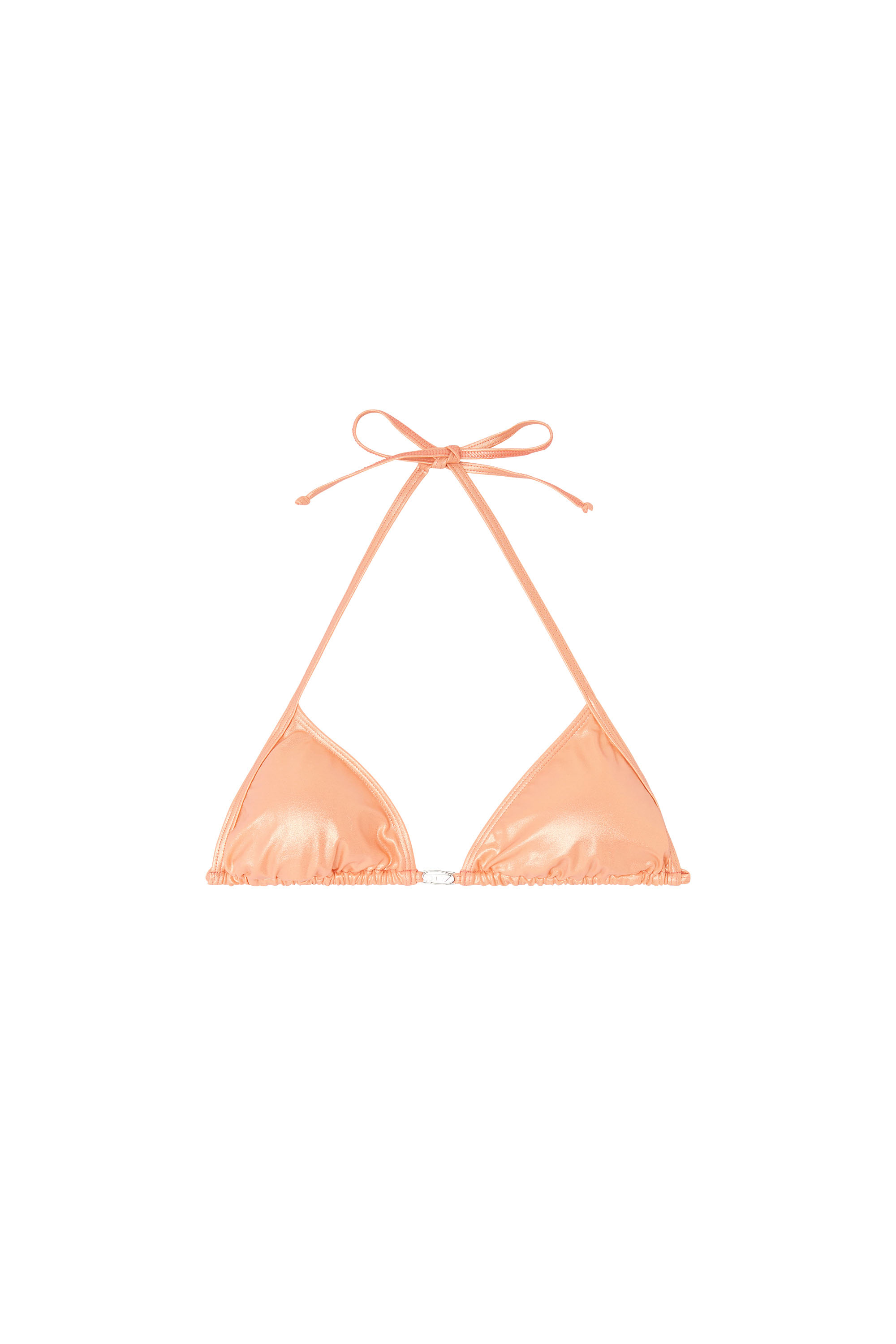 Diesel - ELETTRA-DNM, Woman's Triangle bikini top in shimmery fabric in null - 3