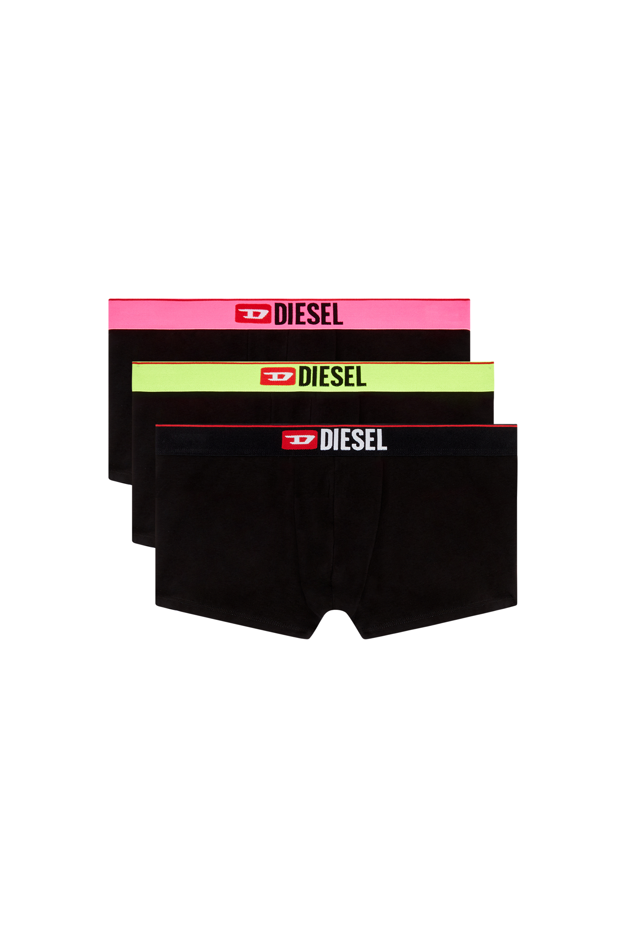 Diesel - UMBX-DAMIENTHREEPACK, Man Three-pack boxer briefs with pop-colour waist in Multicolor - Image 1